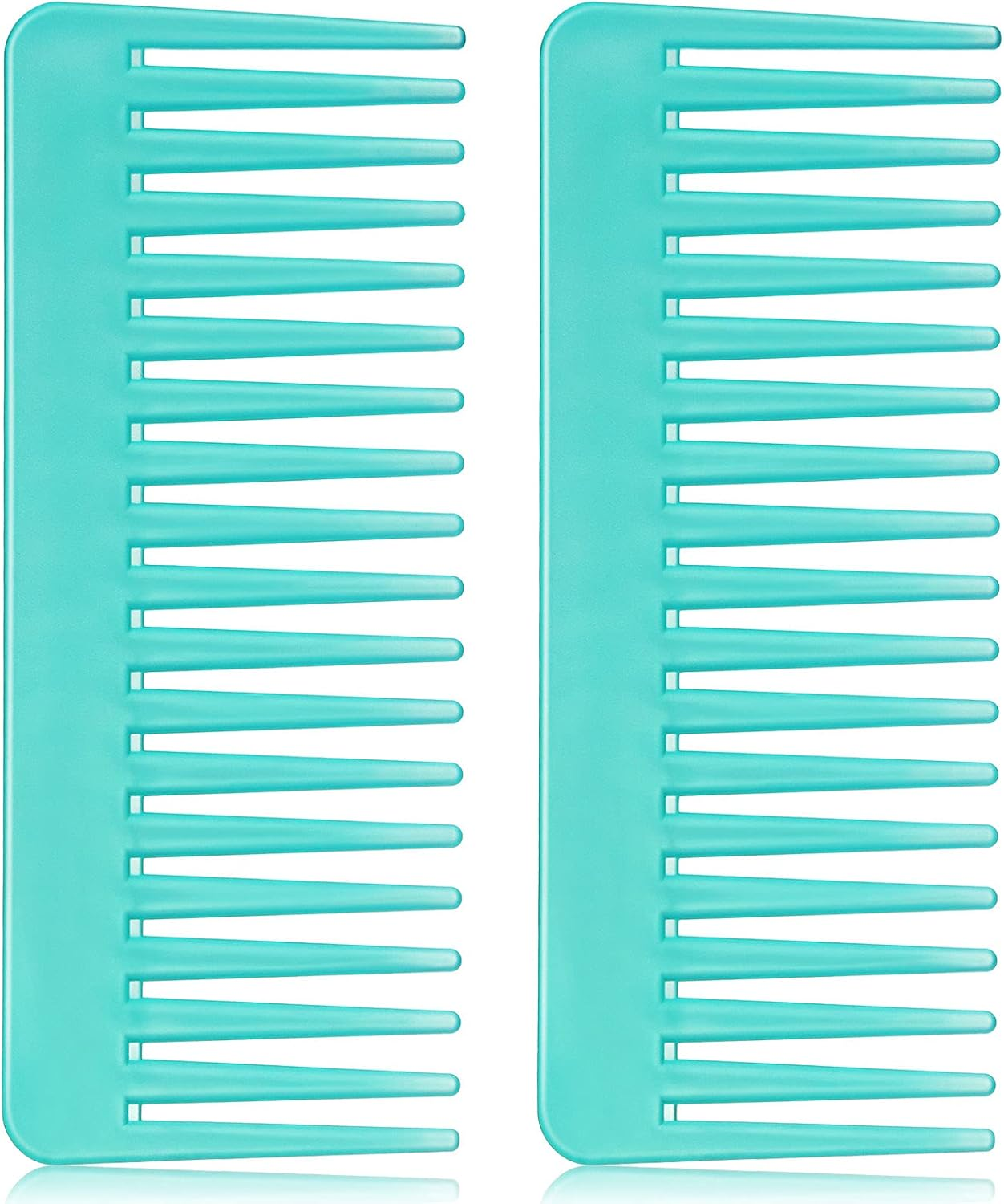 Patelai Wide Tooth Comb Large Hair Detangling Comb for Curly, Wet Dry Hair, No Handle Detangler Accessories(Cyan) image number 1