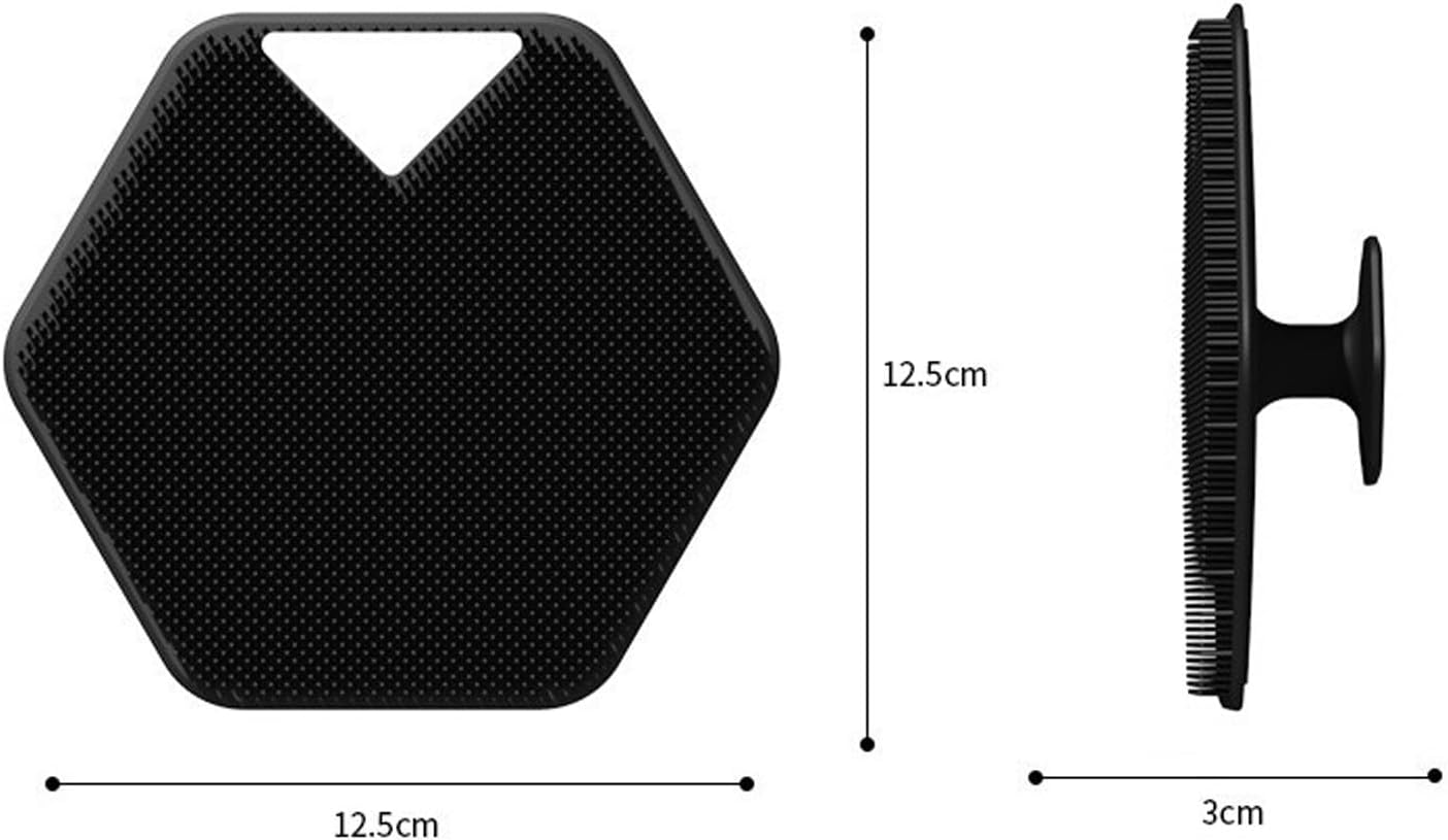 Loimon Premium Silicone Body Scrubber - Deep Cleansing & Exfoliating Bath Brush with Ergonomic Handle, Long Lathering Bristles for Gentle Skin Invigoration, Hygienic & Easy Clean image number 2