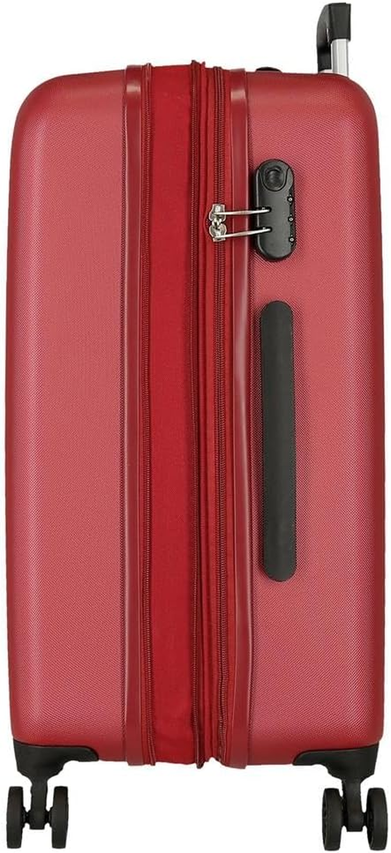 ROLL ROAD Cambodia Luggage Set Red 55/68Cm Hard ABS Combination Lock Side 93L 6.4Kg 4 Wheels Double Luggage Hand Luggage, Red, Suitcase Set, Red, Suitcase Set image number 6