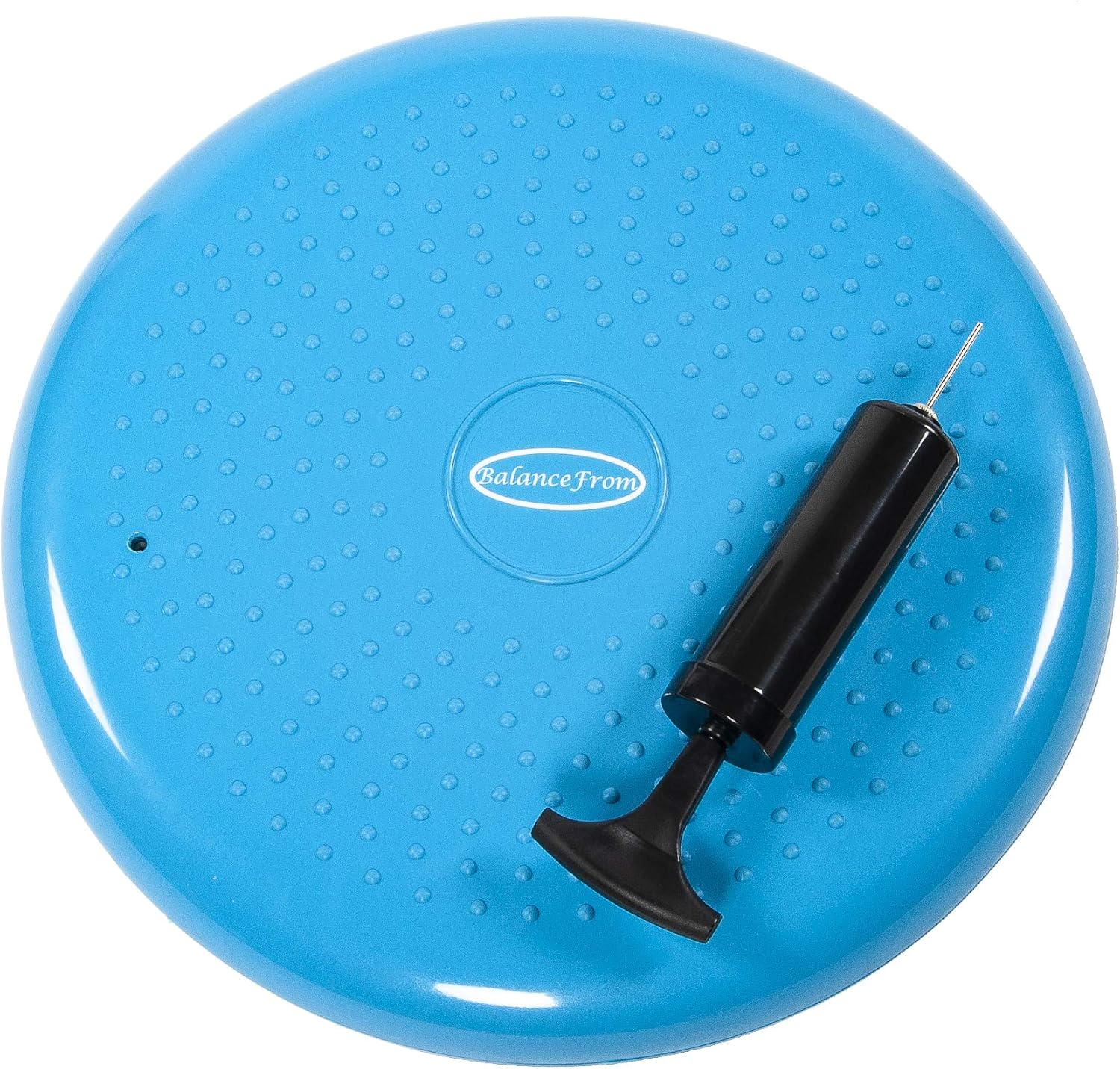 Signature Fitness Inflated Balance Disc Wobble Cushion Stability Core Trainer for Home or Office Desk Chair Kids Classroom Sensory Wiggle Seat, Pump Included, Multiple Colors image number 2