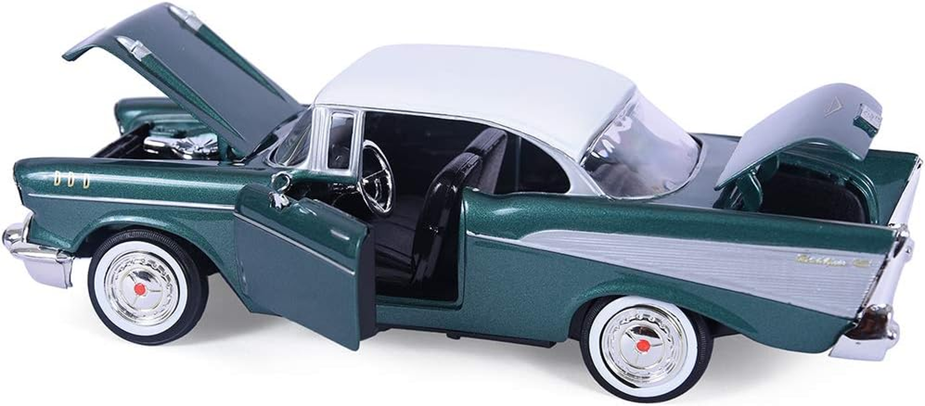 Motormax 1:24 Die-Cast 1957 Chevy Bel Air - Colors May Vary image number 3