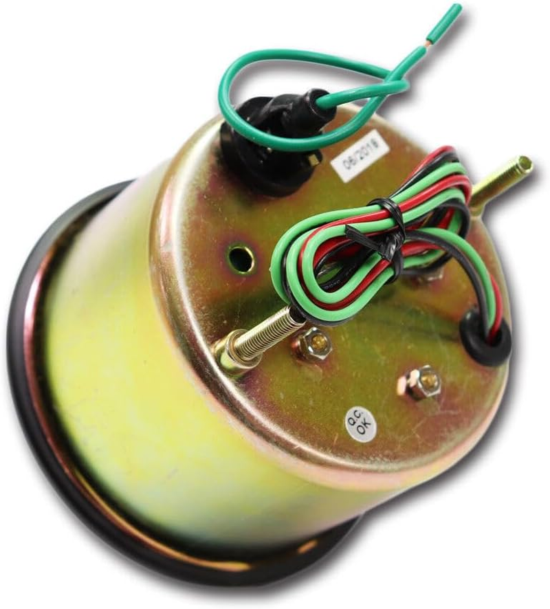 MOTOR METER RACING Universal Tachometer for Alternator 3-3/8" 4000 RPM Black Dial in Dash image number 4