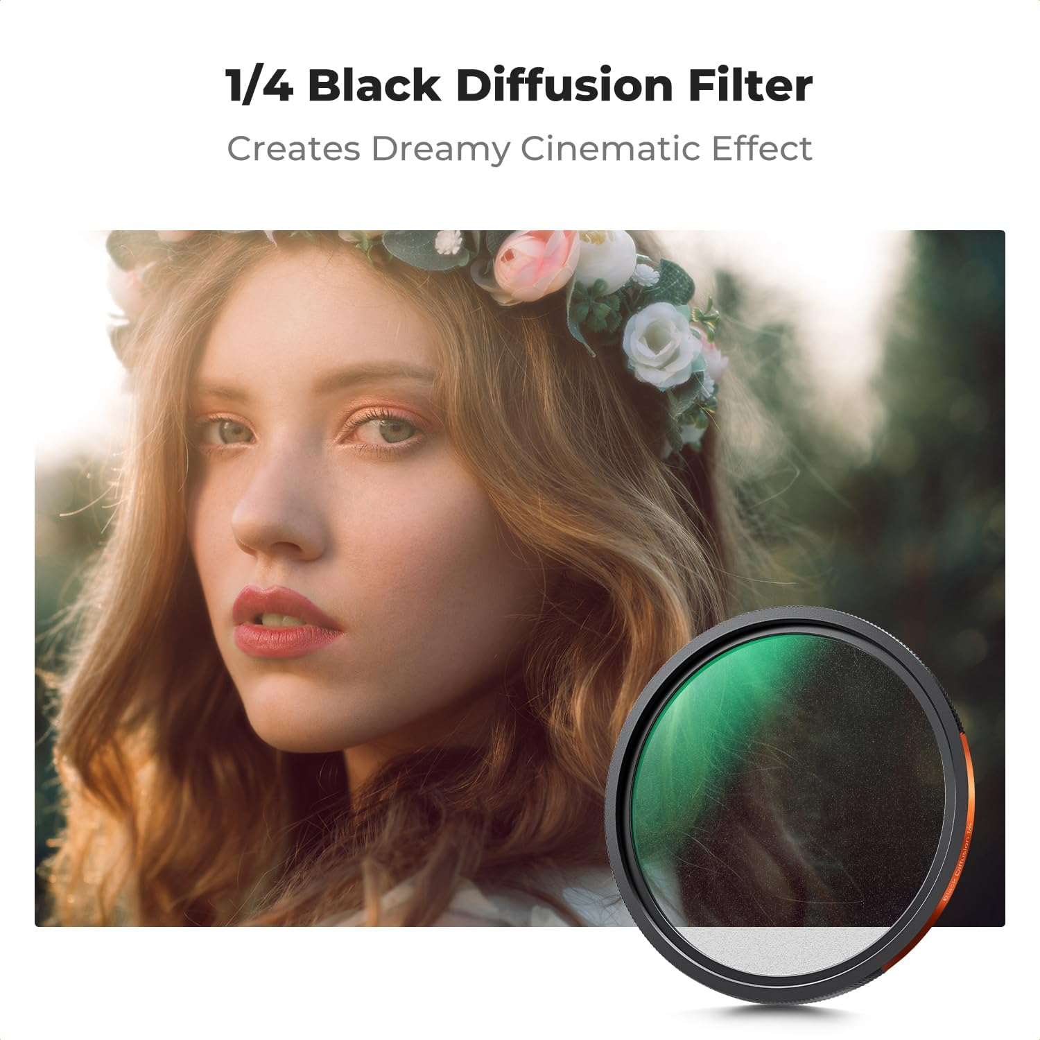 K&F CONCEPT 67Mm Magnetic Lens Filter Kit, True Color CPL + Variable ND2-32 + Diffusion Filter + Lens Cap + Adapter Ring, Multi-Layer Coating HD Optical Glass &Waterproof Pouch (Nano-X Series) image number 3