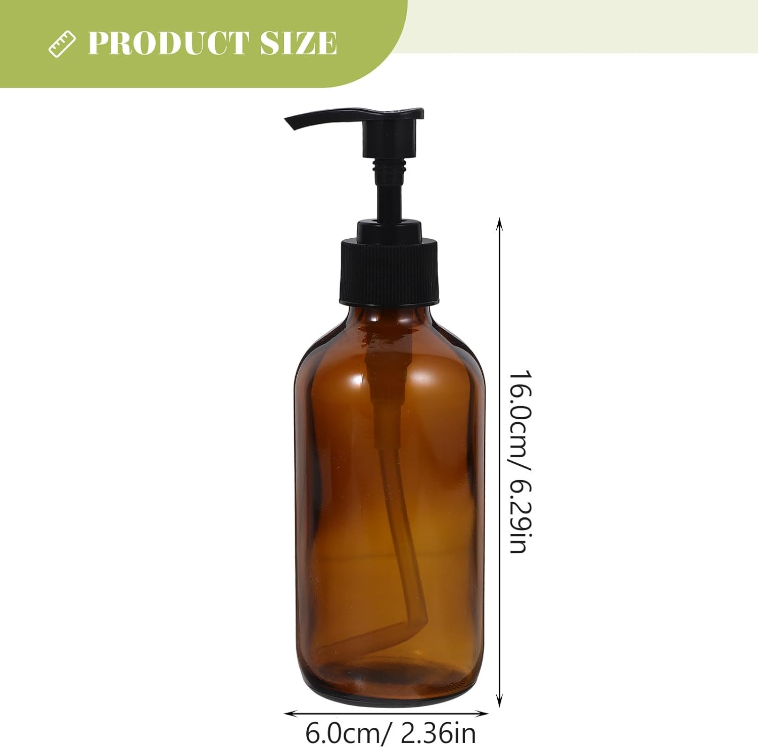 FINISPERSOO 4Pcs 250Ml Light Brown Glass Pump Bottles Set, Refillable Lotion Dispensers for Shampoo, Shower Gel, and Liquid Soap, Portable Travel Containers for Home and Hotel Use image number 1