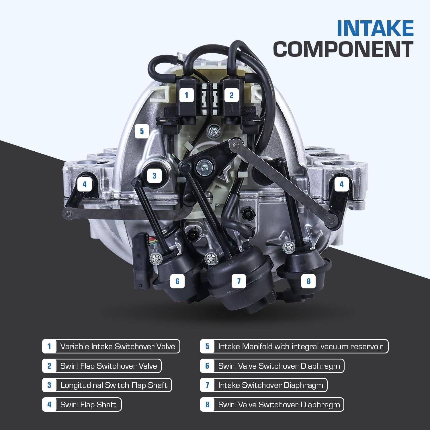 Intake Engine Manifold Assembly for Mercedes-Benz Replaces OE# A2721402401 image number 3