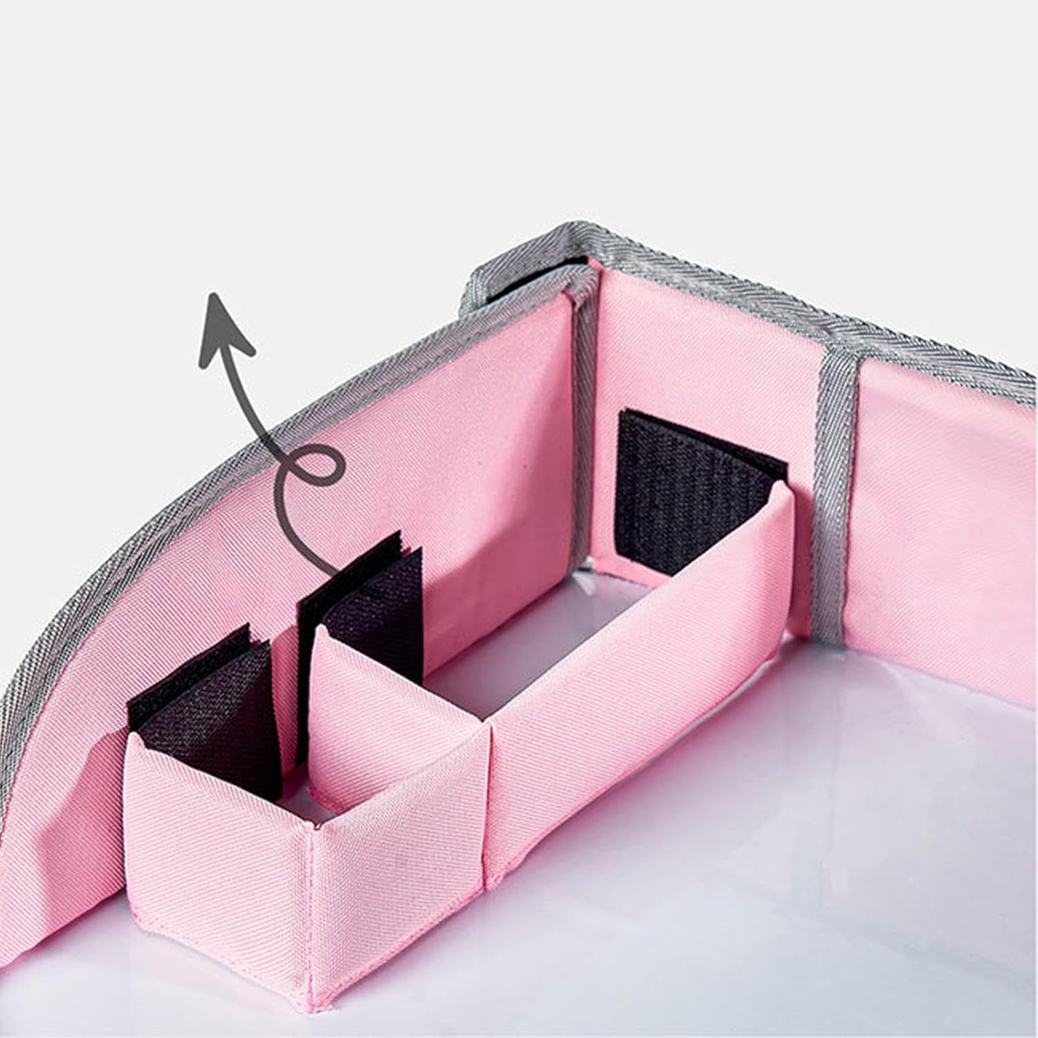 Car Seat Travel Tray,Kids Lap Tray for Car Seat - Portable Car Seat Activity Table Tray, Car Seat Snack Game Tray for Airplane and Stroller - Pink image number 5