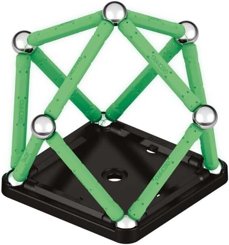 Geomag, Glow Recycled, Magnetic Constructions with Glow Effect, Magnetic Bars Glowing in the Dark, 25-Piece Pack, 100% Recycled Plastic image number 2