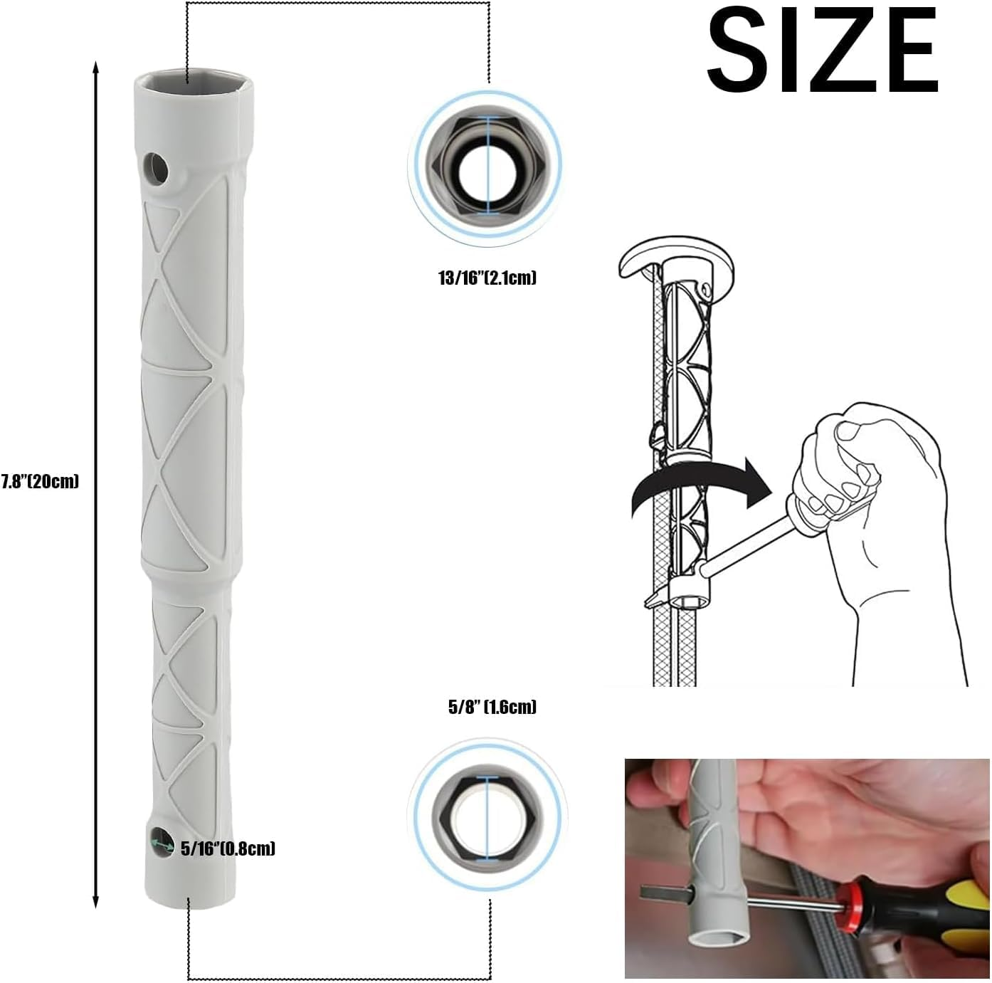 Moen118305 Faucet Installation and Removal Tools Compatible with Moen Kitchen Sink Faucet, Wrench for Tightening and Loosening
