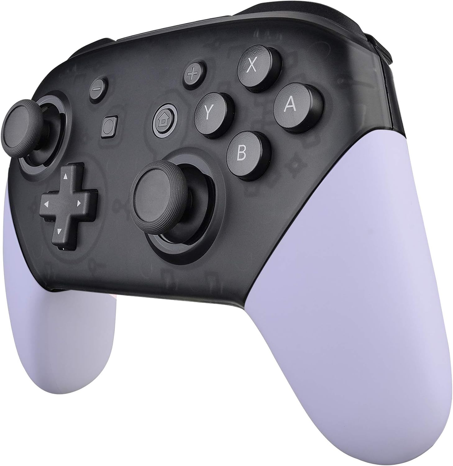 Extremerate Light Violet Replacement Handle Grips for Nintendo Switch Pro Controller, DIY Custom Hand Grip Shell for Nintendo Switch Pro - Controller NOT Included - Cherry Blossoms Pink image number 4