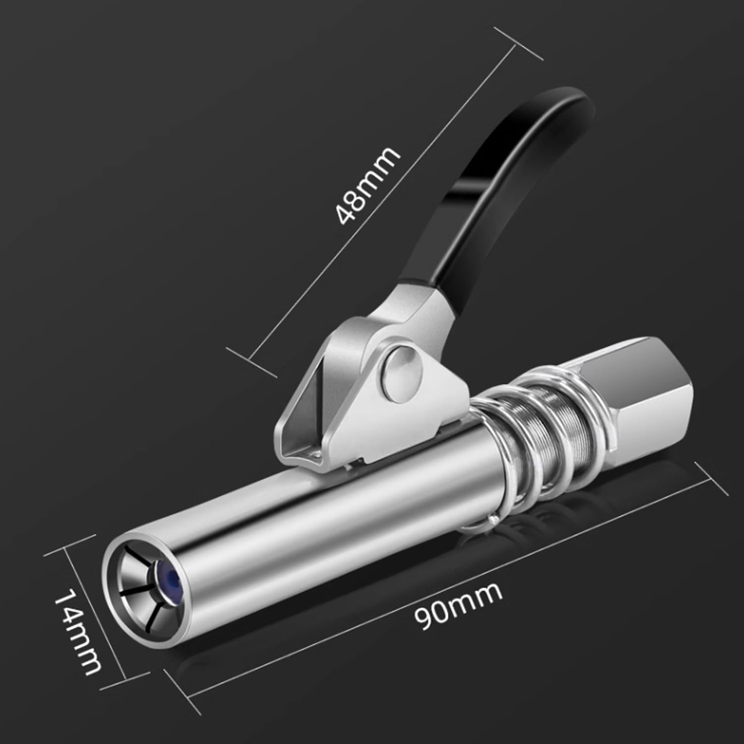 Grease Coupler Heavy-Duty Quick Release Grease Gun Coupler NPTI/8 10000PSI image number 2