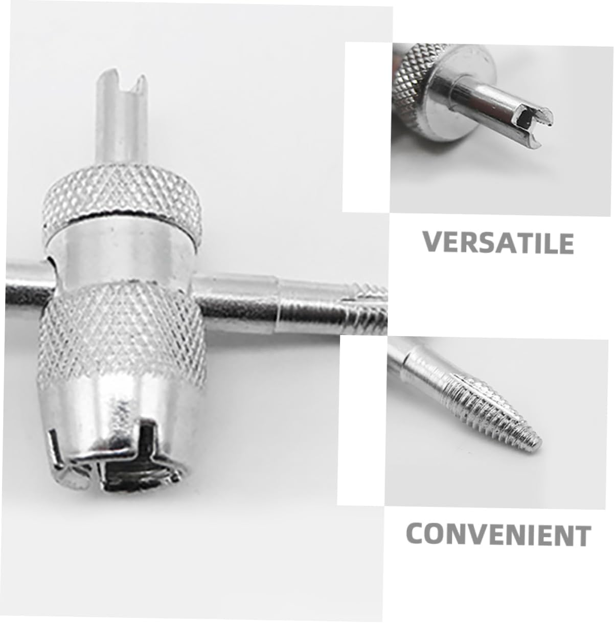 WESIEVYA 2Sets Valve Stem Removal Tool of Multifunctional Valve Core Installer for Car Bike Automotive Maintenance image number 2