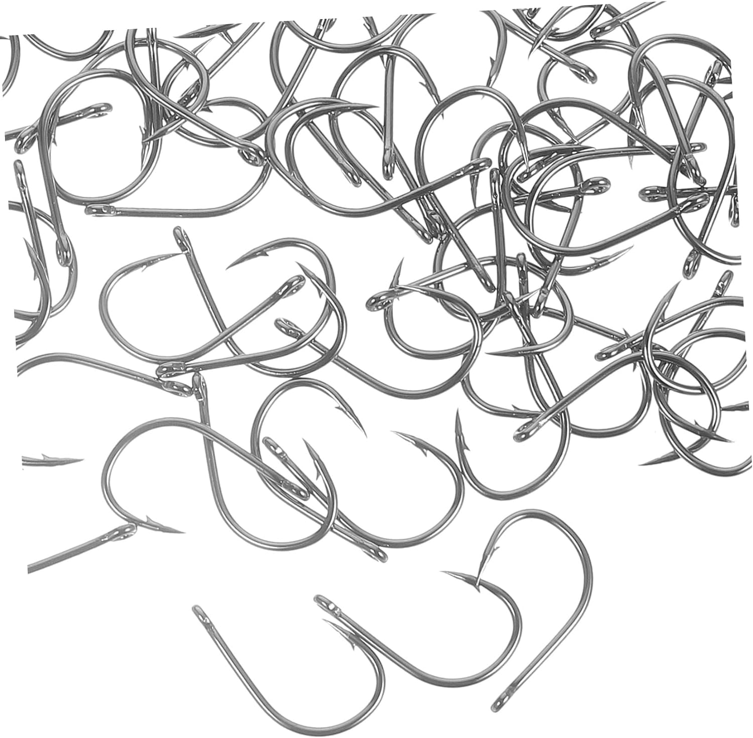 KOMBIUDA 100 Pcs Bait Hooks Bait Holder Hook Lure Hook Fishing Hooks Saltwater Fishing Tackle Worm Swimbait Hook Fishing Baits Spring Lock Fishing Hooks Bass Lure Fishing Gear Boxed image number 4