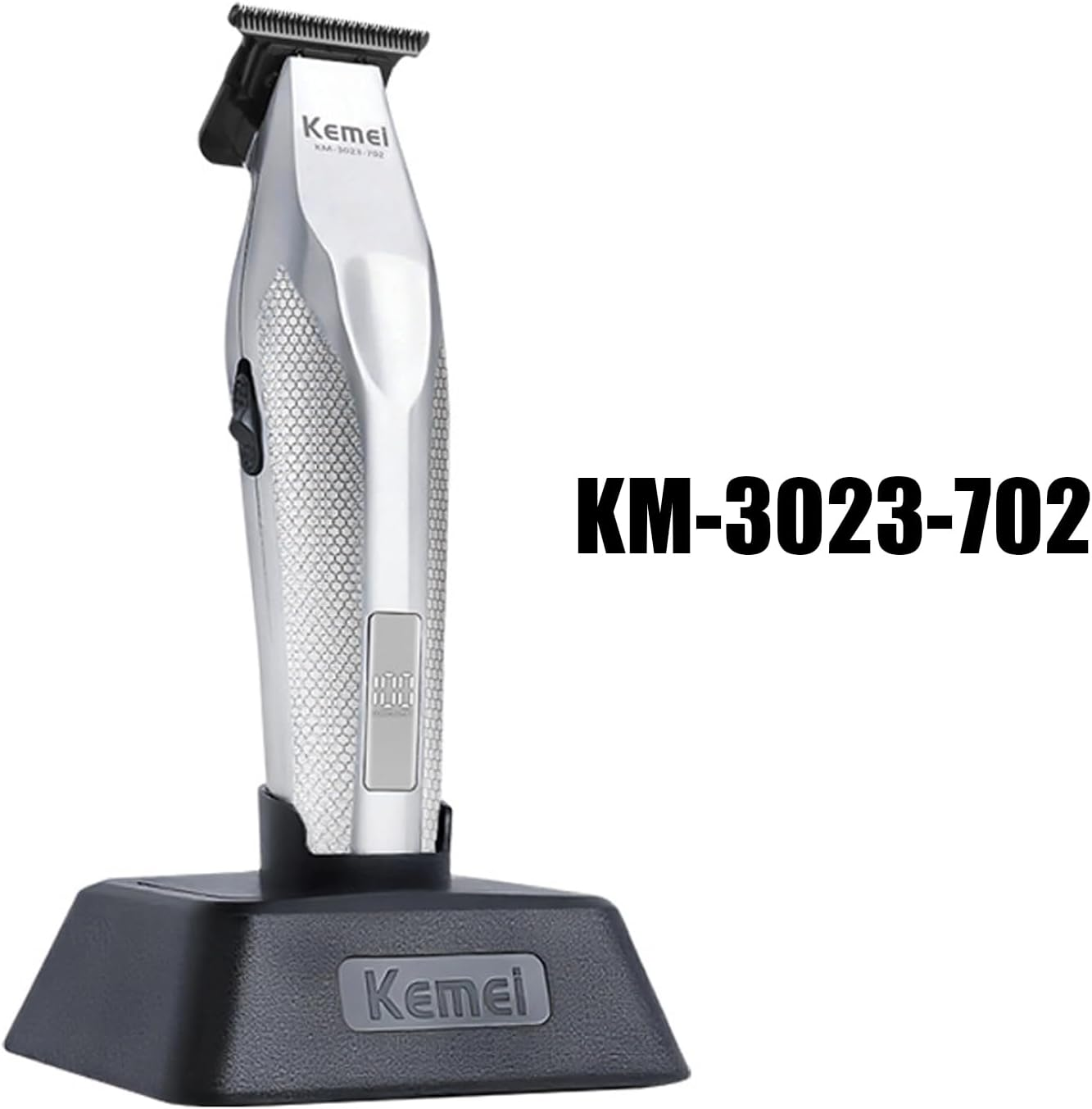 KEMEI KM-3023-702 Professional Hair Clipper for Men, Zero Gapped Cordless Beard Trimmer, Barber Clippers with USB Rechargeable, Edgers, Fade Clipper, Gift for Men