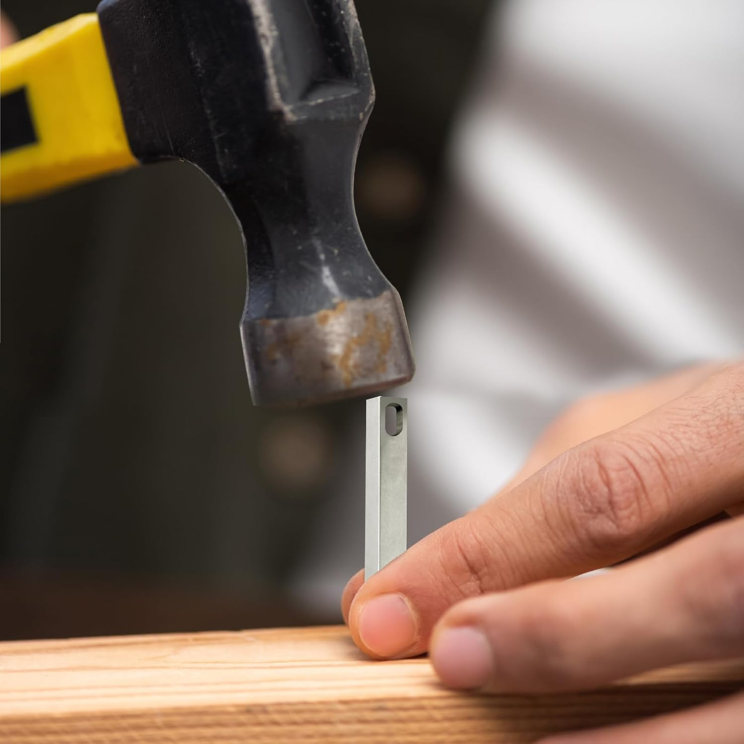 EDC Pry Bar - Mini Keychain Prybar for Every Day Carry, Small Prybar Multitool, Heavy Duty Stainless Steel Pocket Pry Bar image number 2