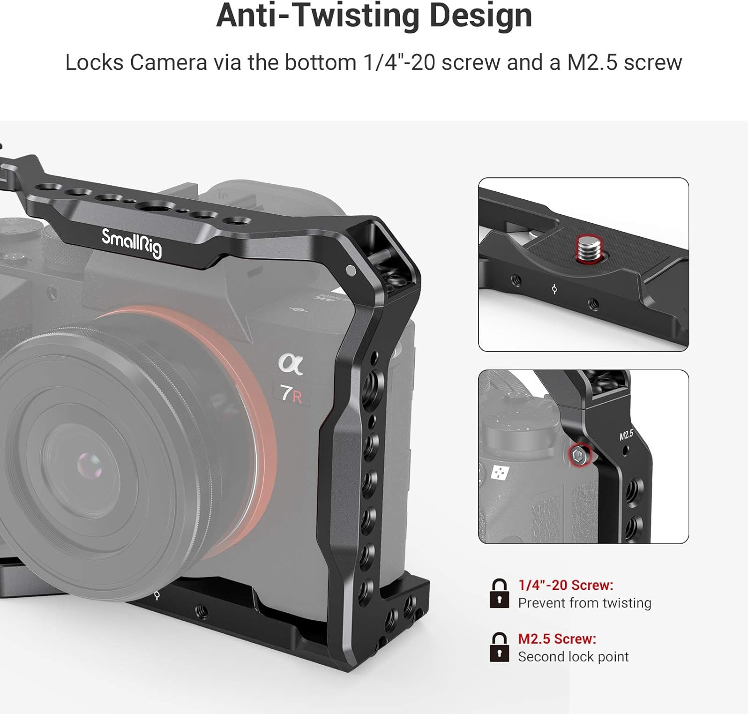 Smallrig A7III A7RIII Camera Cage for Sony A7 III A7R III A9-2918 image number 5