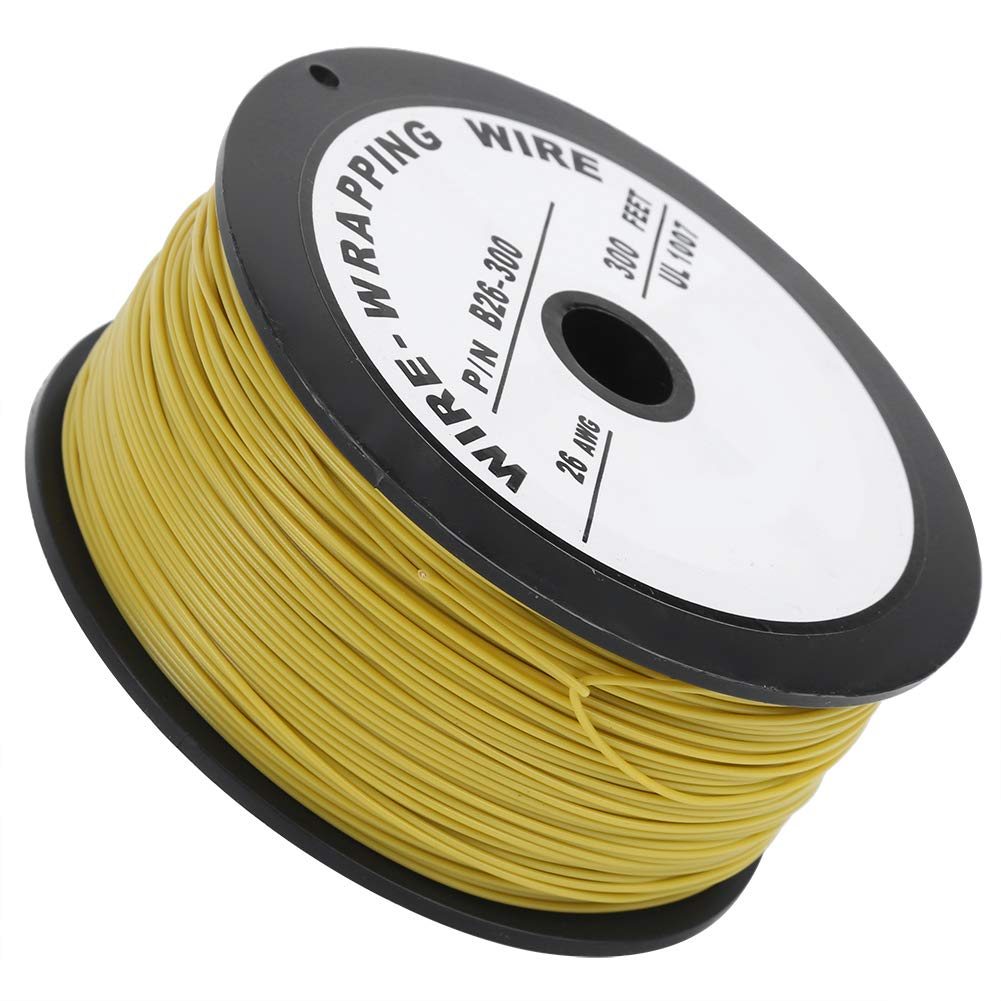 Marhynchus 26AWG Silicone Wire Cables 100M/328.1Ft UL1007 Electrical Wire Cable Stranded Yellow 26 Hook Up image number 6