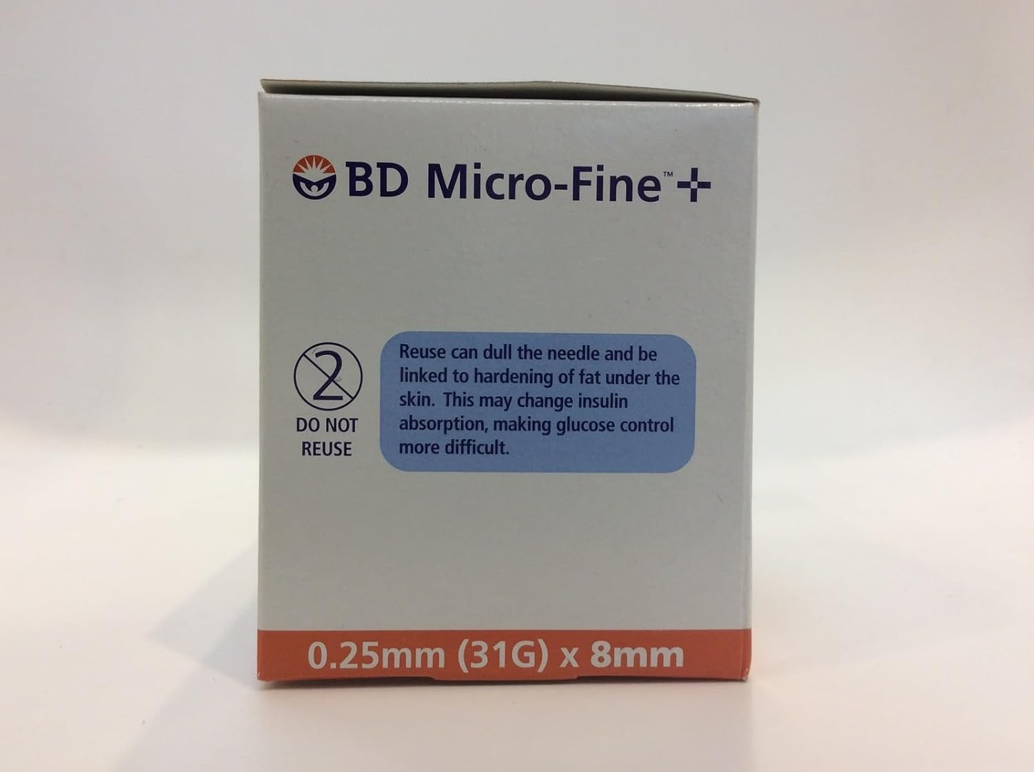 Becon Dickinson 31 Guage Micro-Fine Pen Insulin Needle 100-Pieces, 0.25 Mm X 8 Mm Size image number 2