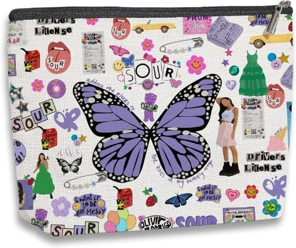 Singer Merch Makeup Bag, Music Lovers Gifts for Women, Olivi Merchandise, Birthday Gifts for or Fans, Travel Toiletry Cosmetic Organizer Zipper Pouch, 02 image number 3