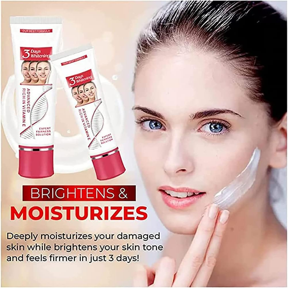 2Pcs 3 Days Kojic Acid Whitening Moisturizing Cream, Skin Lightening Cream for Dark Skin, Kojic Acid Cream for Dark Spots,Brightens Skin Hydrating Nourishing Skin Bleaching Cream（50G） image number 3