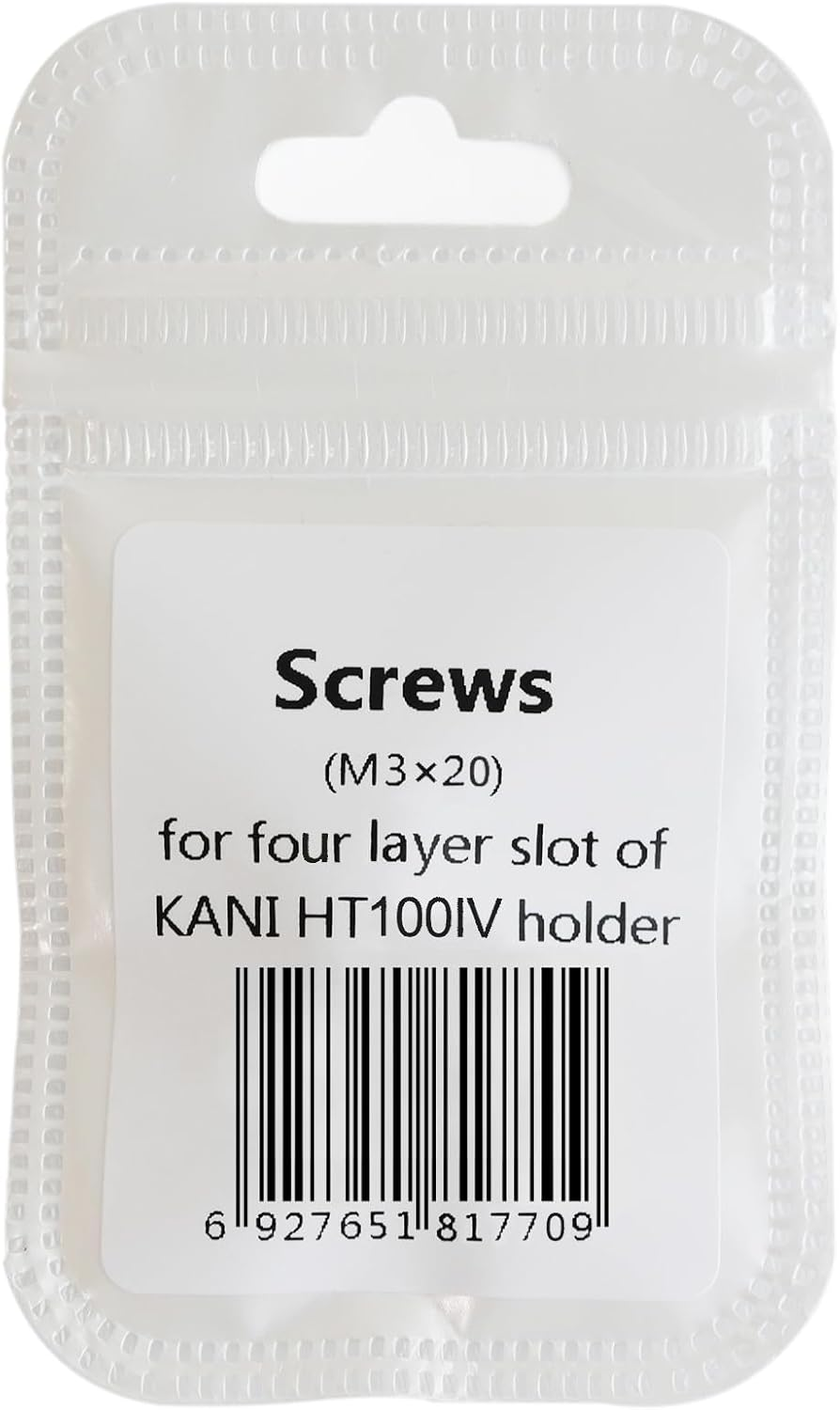 KANI 817709 Filter Accessories, Slot Fastening Screw, Length 0.8 Inches (20 Mm), Set of 4, opposite Side 0.08 Inch (2.0 Mm) Hex Hole, for Filter Holder, Tools Sold Separately, Iron image number 5