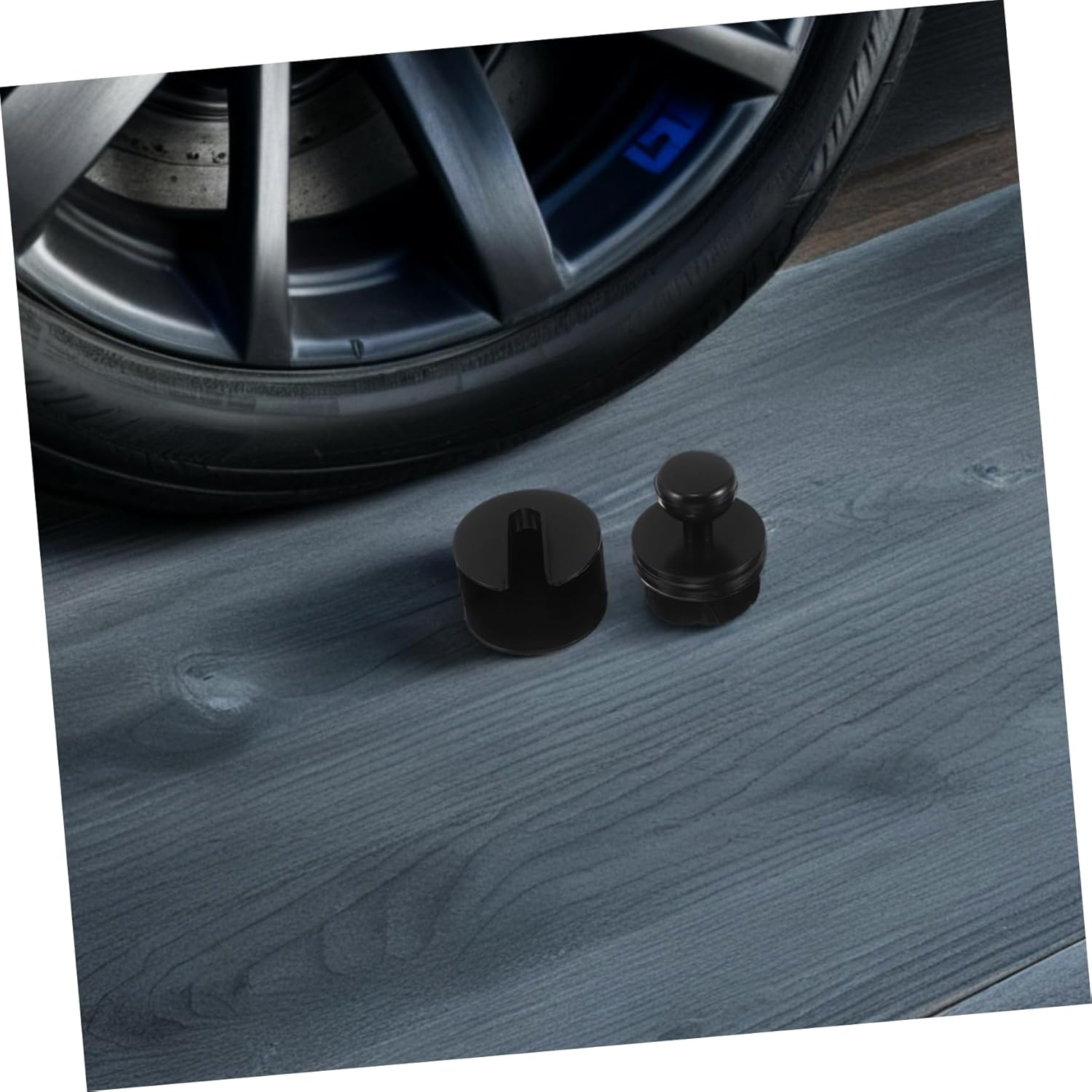 STOBAZA 1Set Tire Shine Brush Applicator for Automotive Detailing and Maintenance Organized Storage Stand Tire Gloss and Lifespan for Car Care image number 5