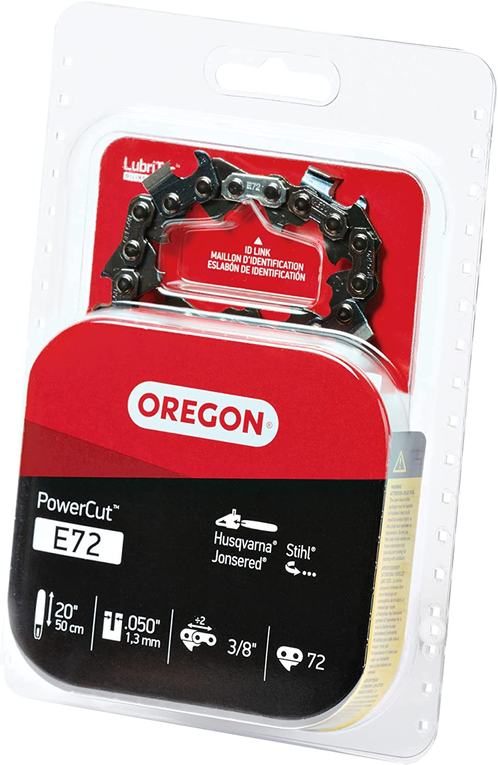 Oregon E72 Powercut Replacement Chainsaw Chain for 20-Inch Guide Bars, 72 Drive Links, Pitch: 3/8" Low Vibration, 050" Gauge image number 5
