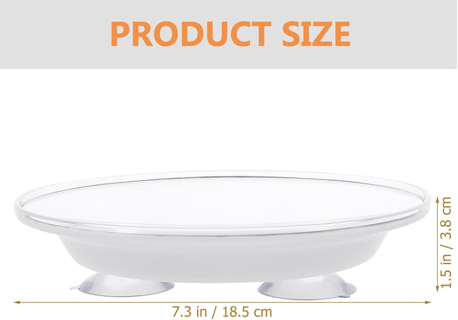 GETAJGHSD Cosmetic Mirror 7X Magnifying Glass with Suction Cup Portable Wall Mount Vanity Mirror for Female Bathroom image number 2