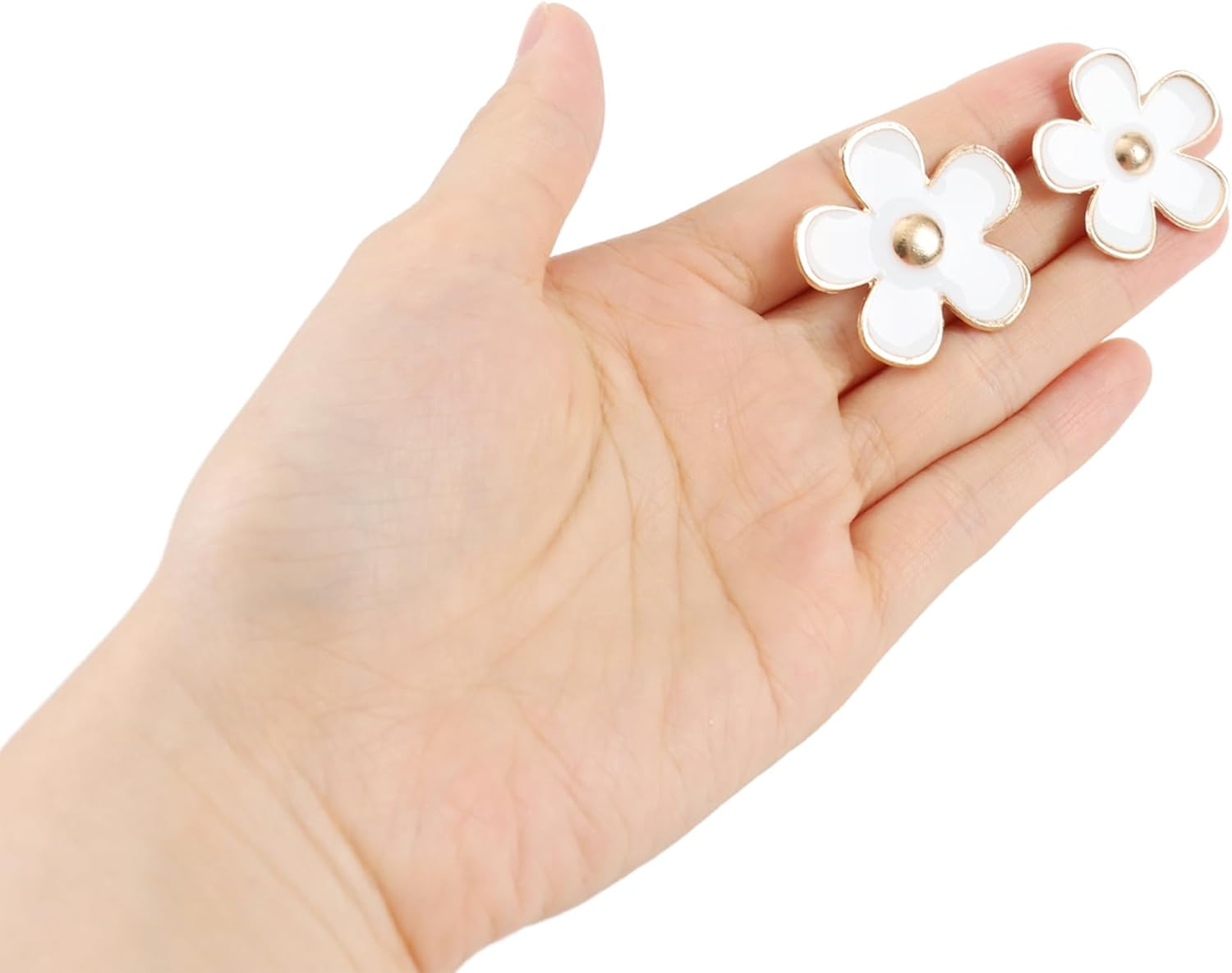 24Pcs Daisy Fridge Magnets, Cute Flower Refrigerator Magnet, Small Magnet for Whiteboard, Locker Decorations, Office, Kitchen(White,Pink,Rose,1.2Inch,1.3Inch) image number 1