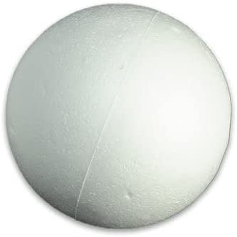 Foam Balls, Lightweight, Convenient to Use, Perfect for Crafting Projects or Various Decoration in Different Situations, Such as Party, Easter, Arts, Household and School Projects - White (18Cm) image number 2