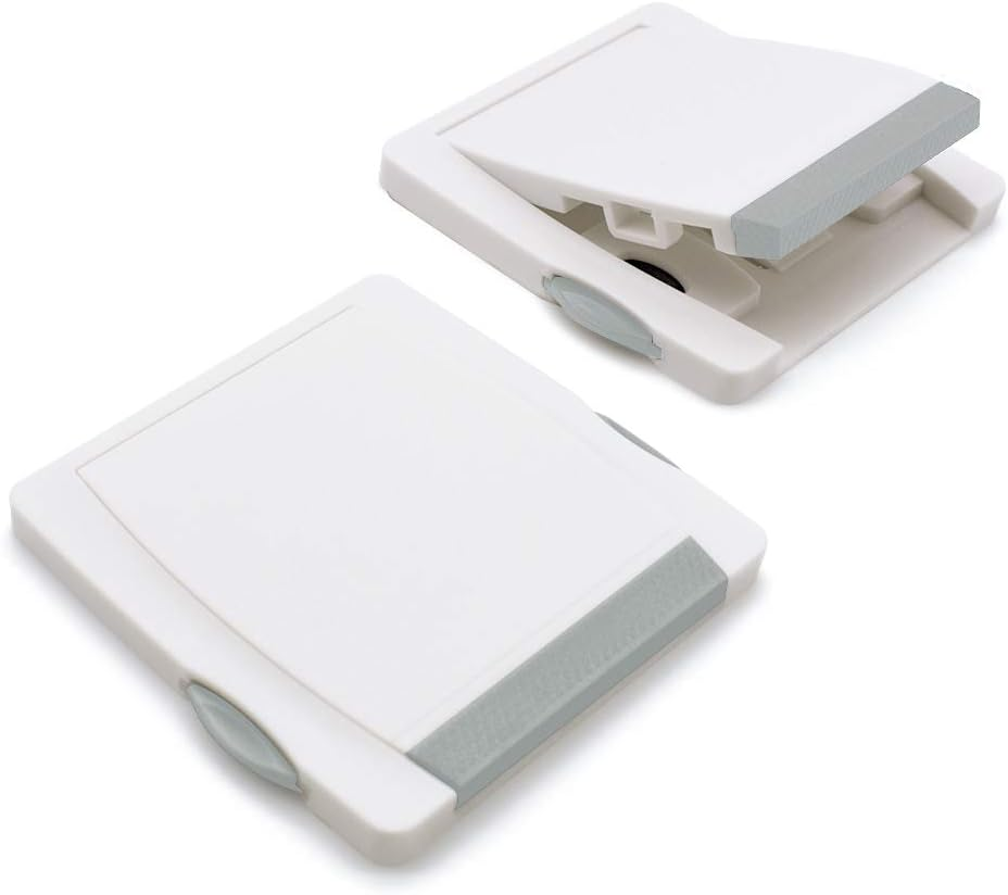 Goodv Child Proof Window Sliding Door Lock 2 Grey Packs (Suit for Working Space over 0.42In and under 1.18In) Security Your Baby Safe and Protect Kid Outof Dangerous at Home (2, Grey) image number 1