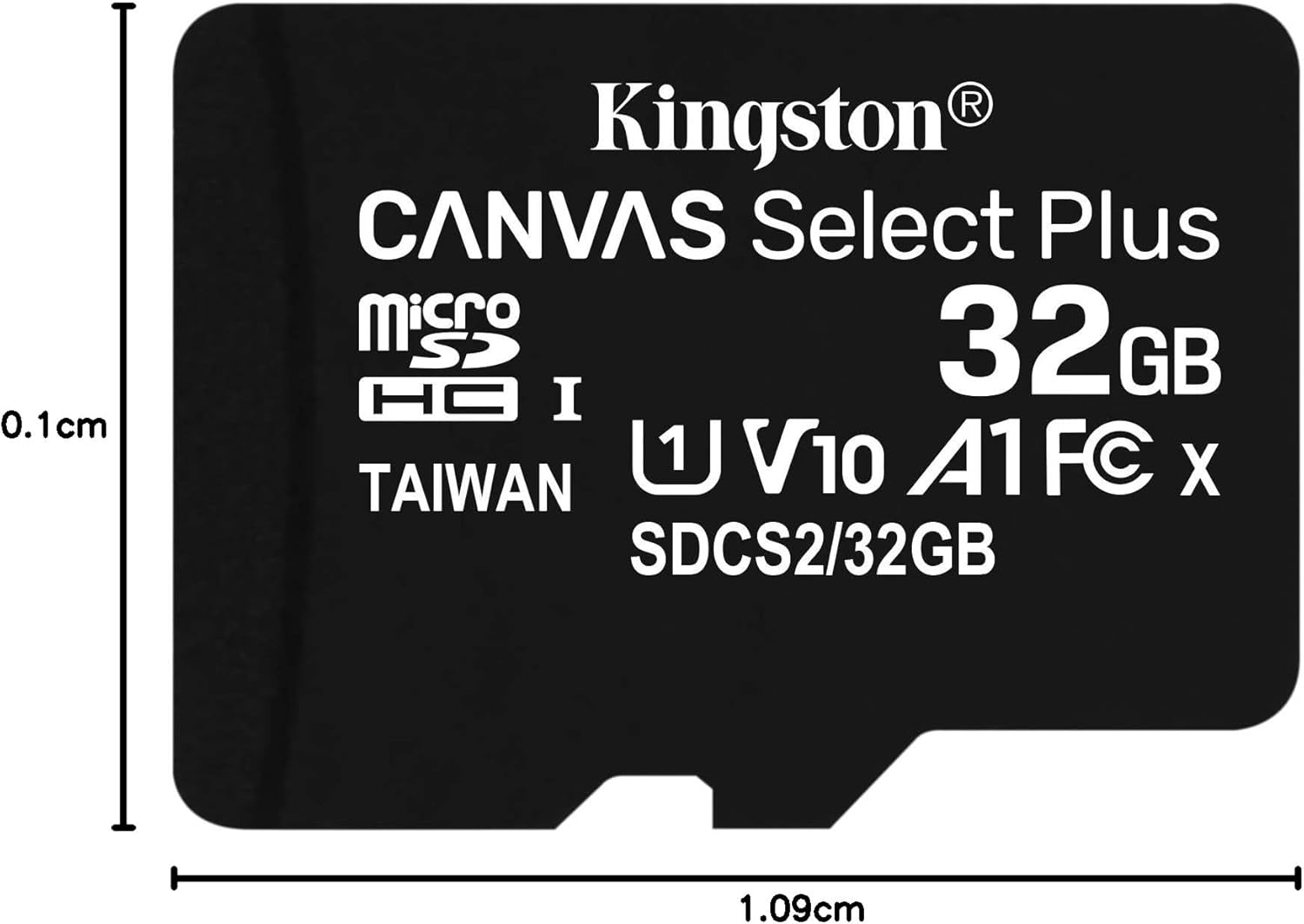 Kingston Canvas Select plus Microsd Card SDCS2/32 GB SP Class 10 image number 2