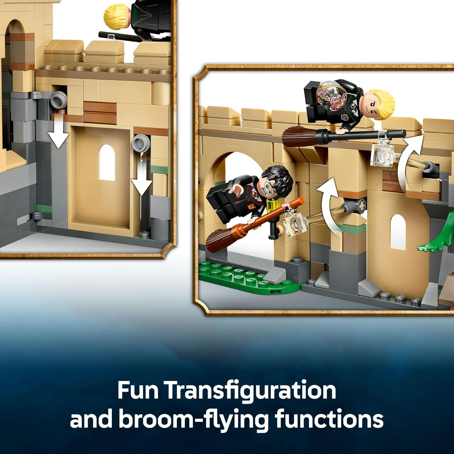 LEGO Harry Potter Hogwarts Castle: Flying Lessons Toy for 9+ Year Old Boys & Girls, Building Construction Set with 6 Collectible Minifigures Incl. Draco Malfoy, Kids Toy for Wizarding World Fans 76447 image number 4