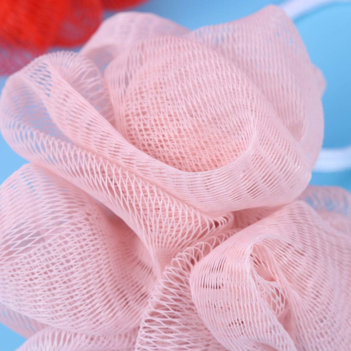 Cabilock 10Pcs Bath Balls for Shower Mesh Bath Sponge Set Exfoliate Puff Sponge Bathroom Accessories for Bathing Random Color image number 2