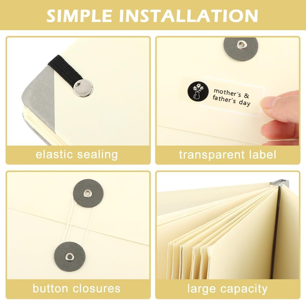 Family Important Document Organizer Folio, in Case I Go Missing Binder, End of Life Estate Planning Emergency Folder