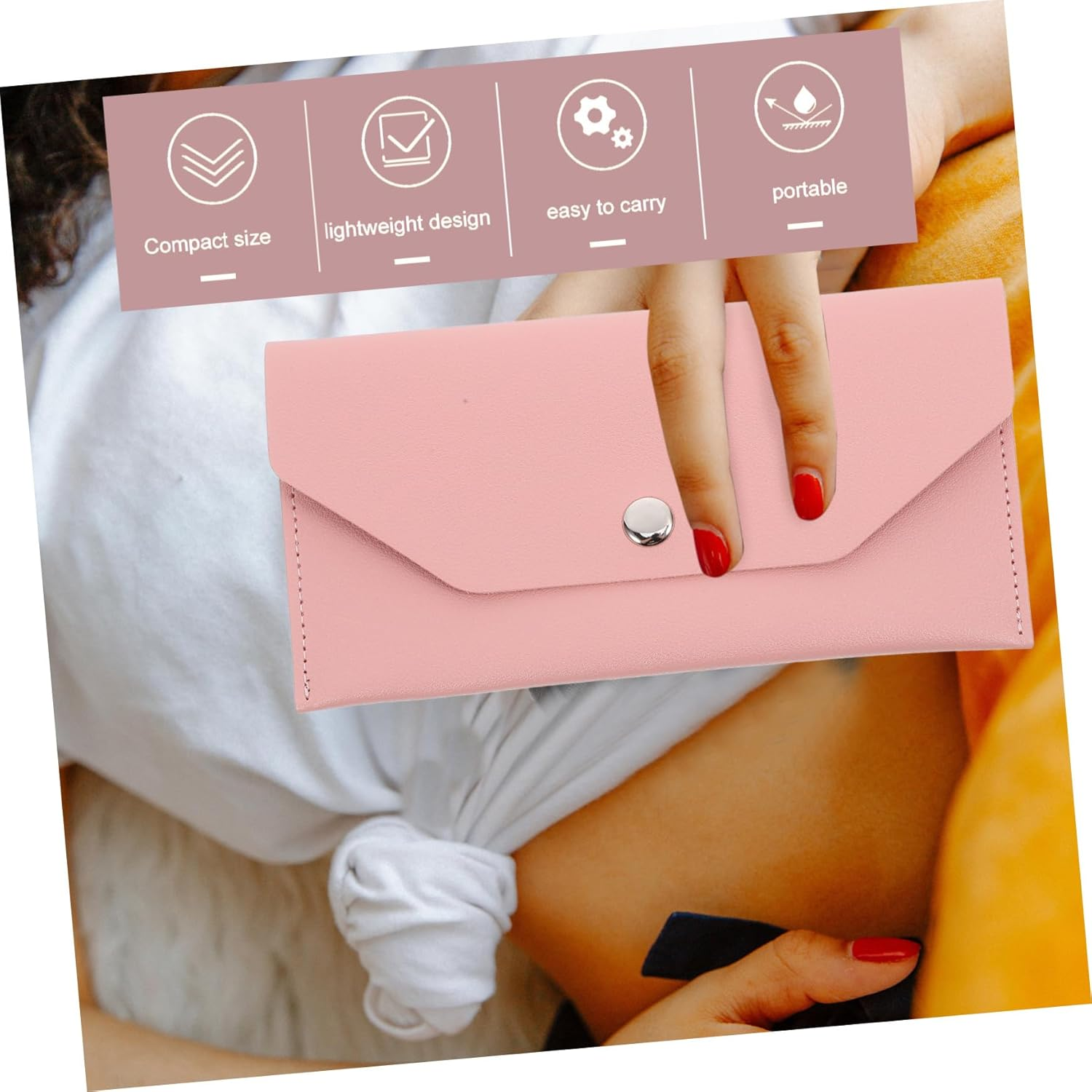 DOITOOL Travel Document Organizer Multi-Functional Passport Holder Card Storage Bag