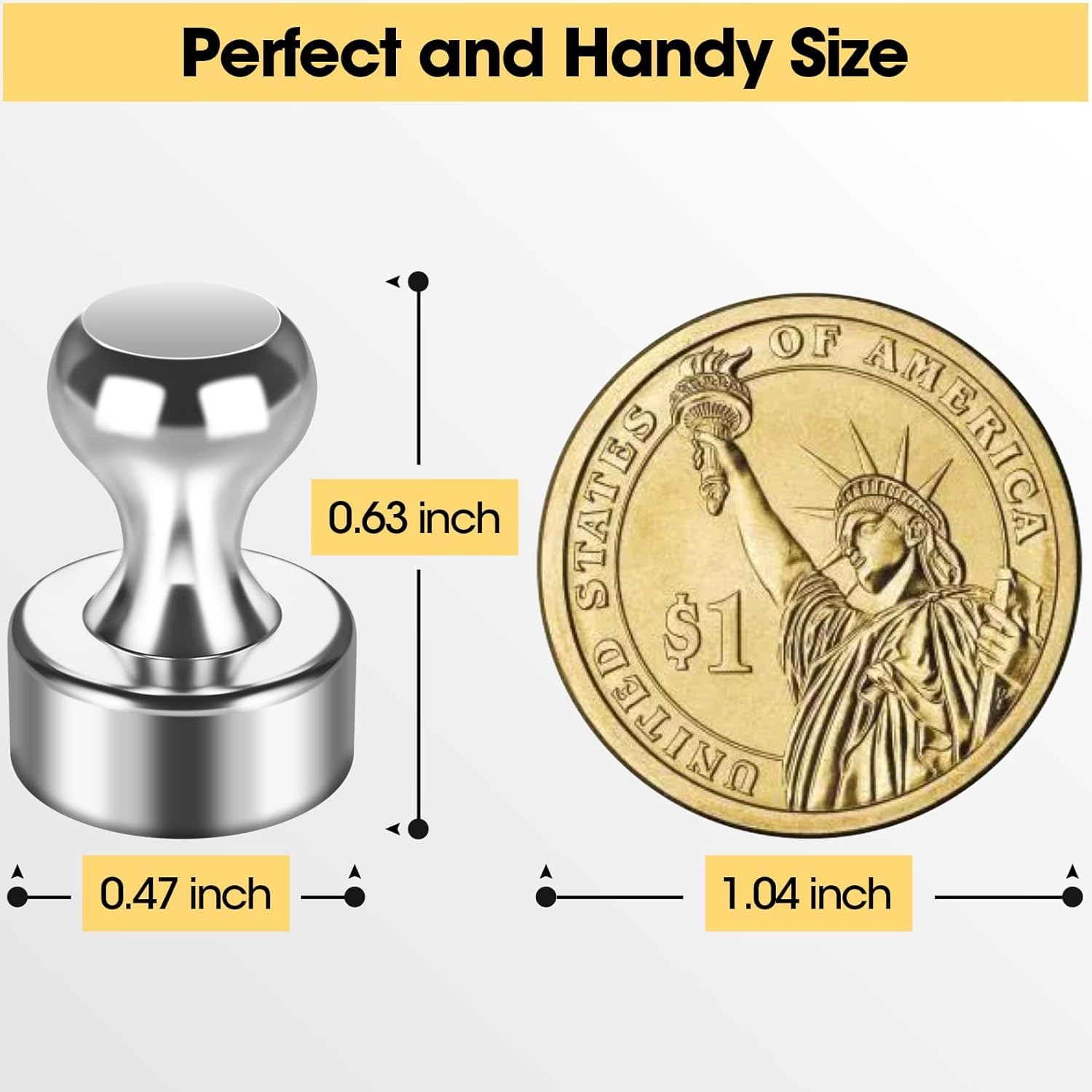 Grtard 12 Pack Magnetic Push Pins Fridge Magnets Whiteboard Magnets, Small Neodymium Magnets Push Pin Magnets for Whiteboard, Fridge, Map Magnets Refrigerator Magnets for Office, School, Locker image number 6