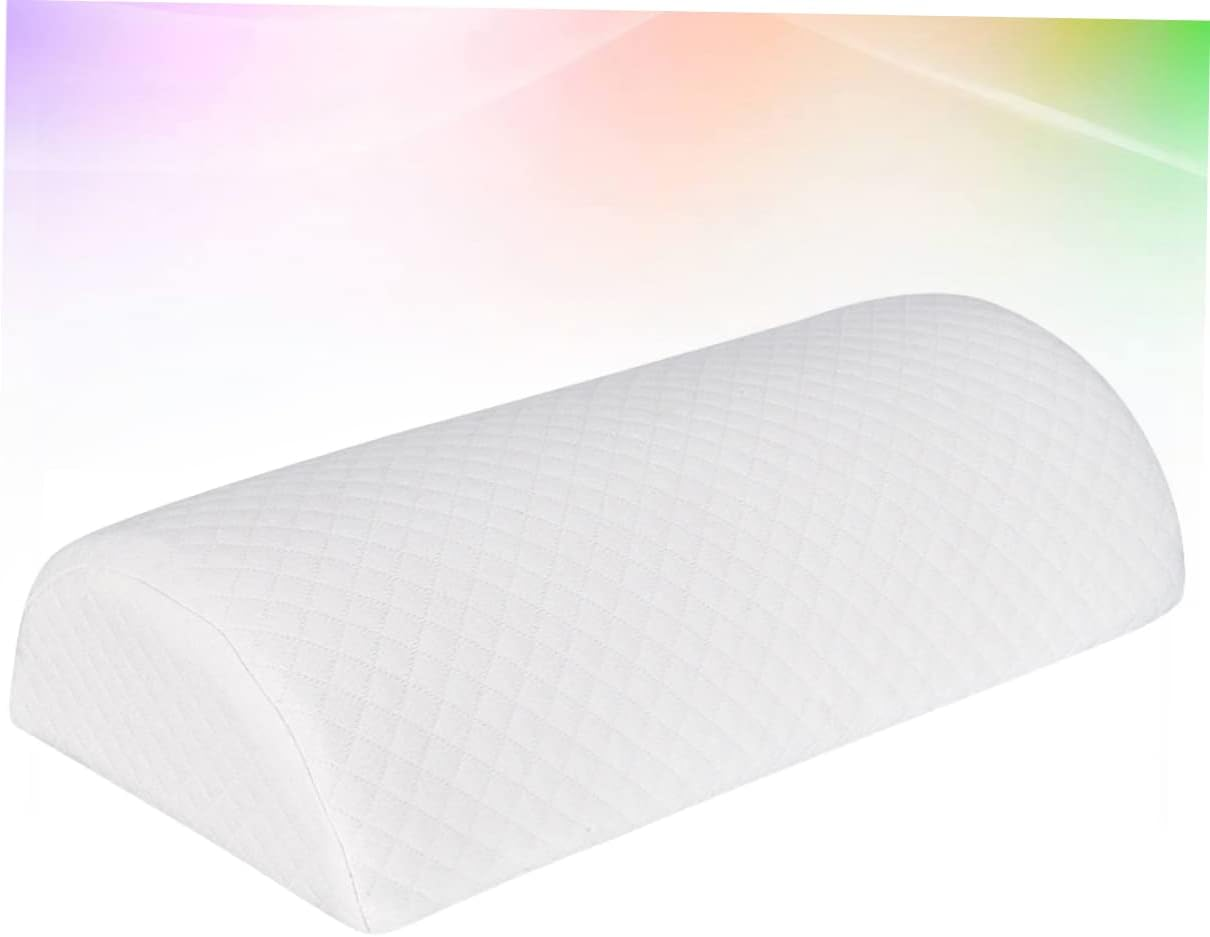KICHOUSE Memory Leg Pillow Leg Rest Cushion for Knees and Thighs White Cotton Pillow for Bed image number 4