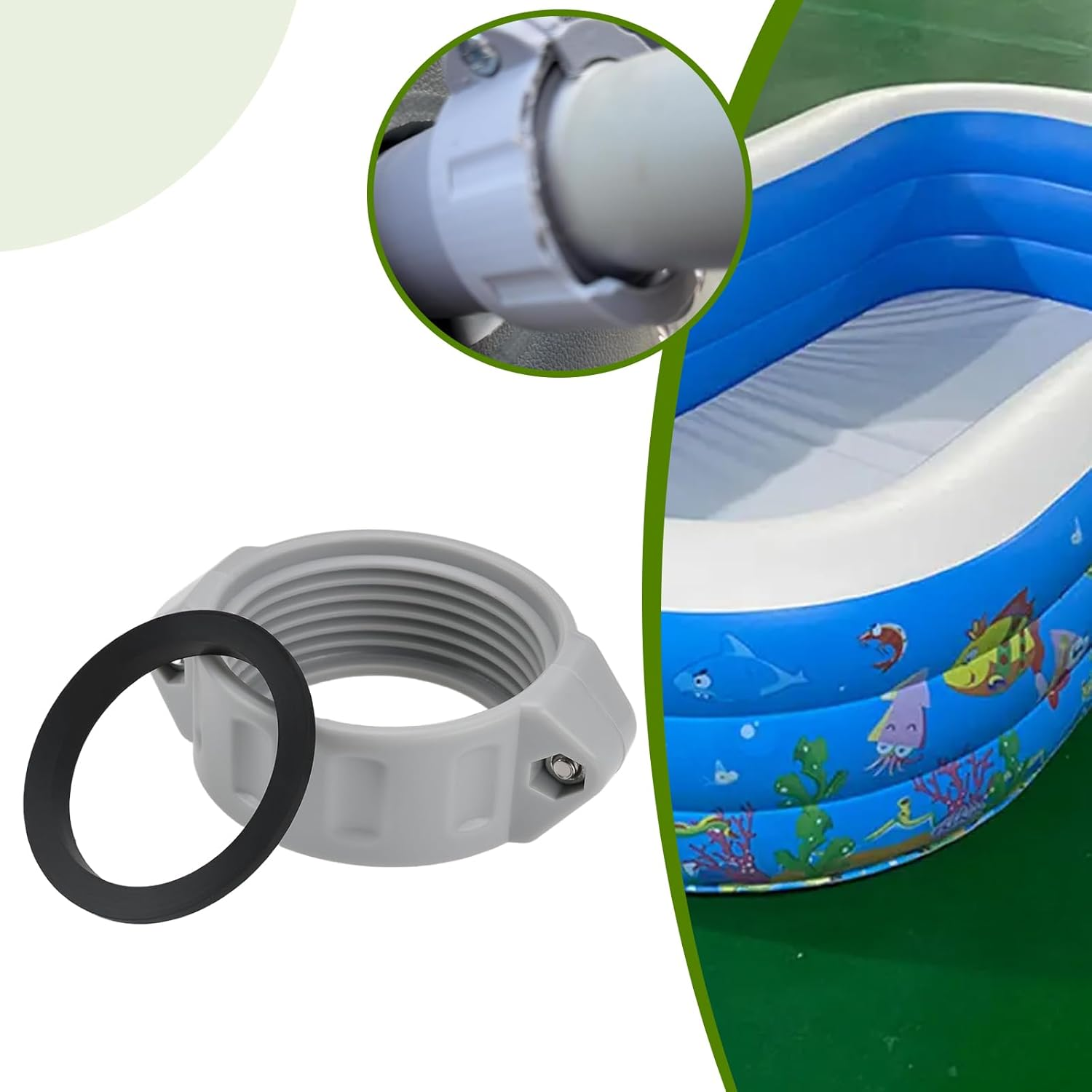 SING F LTD 1Set Pump Coupling Replacement P06574 Air Coupler Compatible with Bestway Compatible with Lay-Z-Spa Airjet Hot Tubs Coupler Connectors image number 4