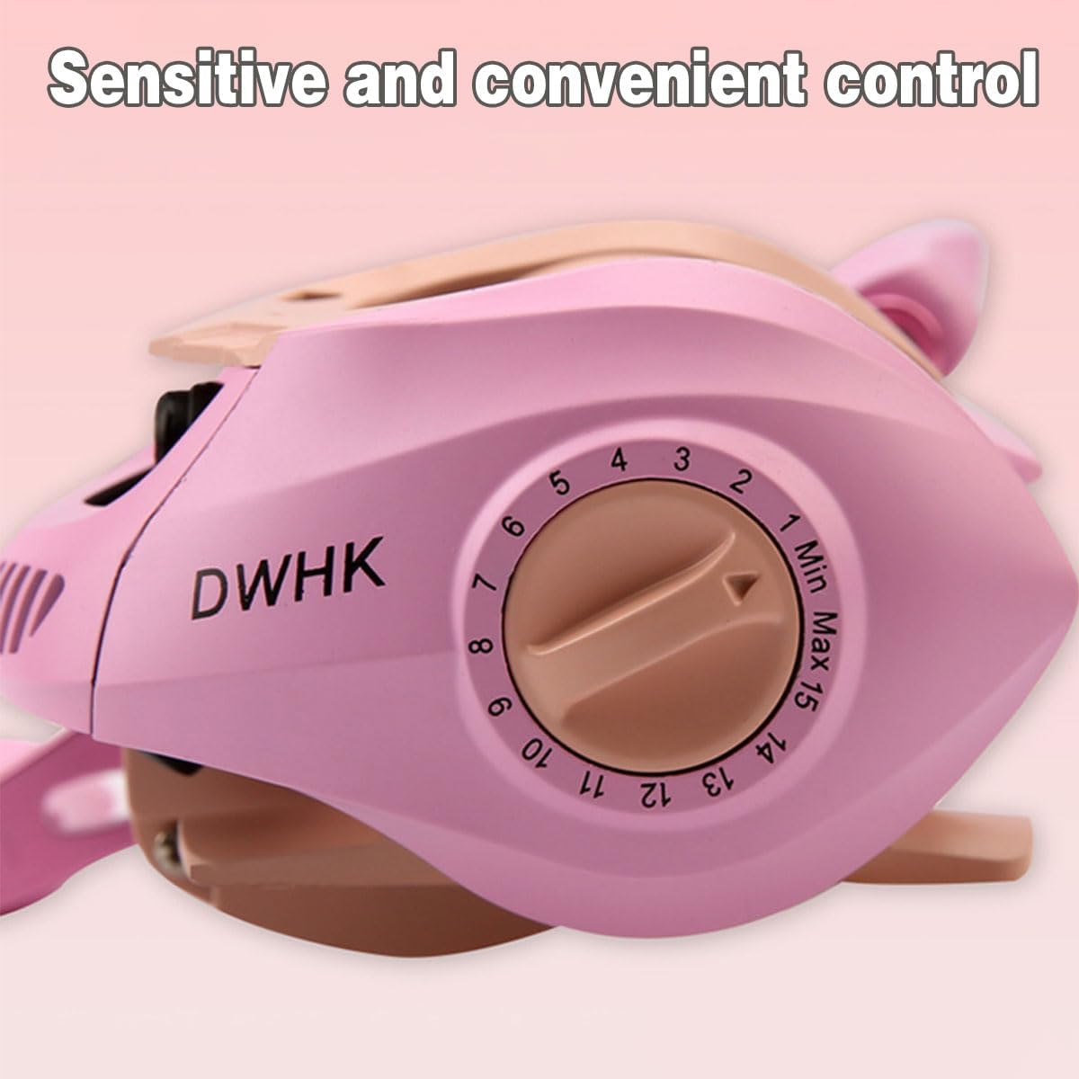 AIMALL Baitcasting Fishing Reel 18+1BB High Speed Drop Wheel Left/Right Hand Macaron Reel with Brass Spindle Gear Ceramic Outlet for Freshwater Saltwater Casting - Blue-Left Hand Version image number 6