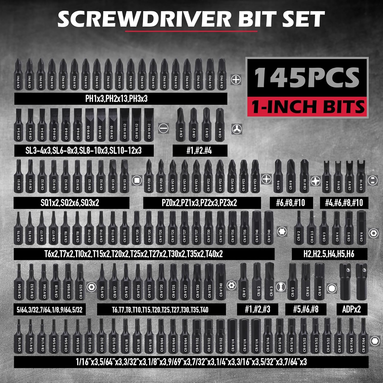 232-Piece Ultimate Screwdriver Bit Set - Security Bit Set, Magnetic Bit Set, Nut Driver, Ratchet Wrench image number 5