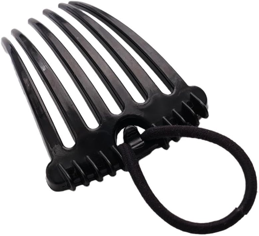 Bandette Comb, Fluffy Hair Comb Ponytail Bump It up Volume Combs, Bandette Comb with Elastic Band, Trendy Hair Accessory for Chic Hairstyles image number 1