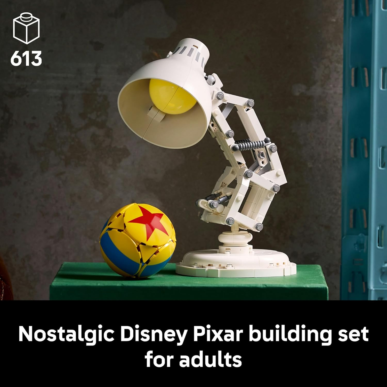 LEGO&reg; Ideas Disney Pixar Luxo Jr. 21357 Collectible, Brick-Built Display Model for Adults, Buildable Movie Memorabilia, Nostalgic Toy for Men, Women and Fans image number 1