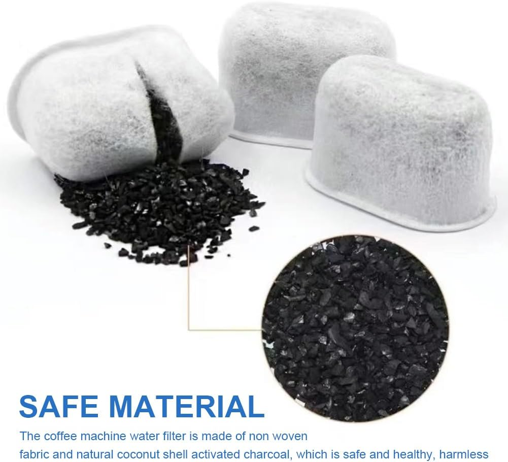 12-Pack Water Filter Compatible with Breville Charcoal Water Filters Replacement for Breville Coffee Makers BES840 BES860 BES870 BES878 BES900 BES920 BEP920 BES980 BES990 BWF100 and More. image number 1