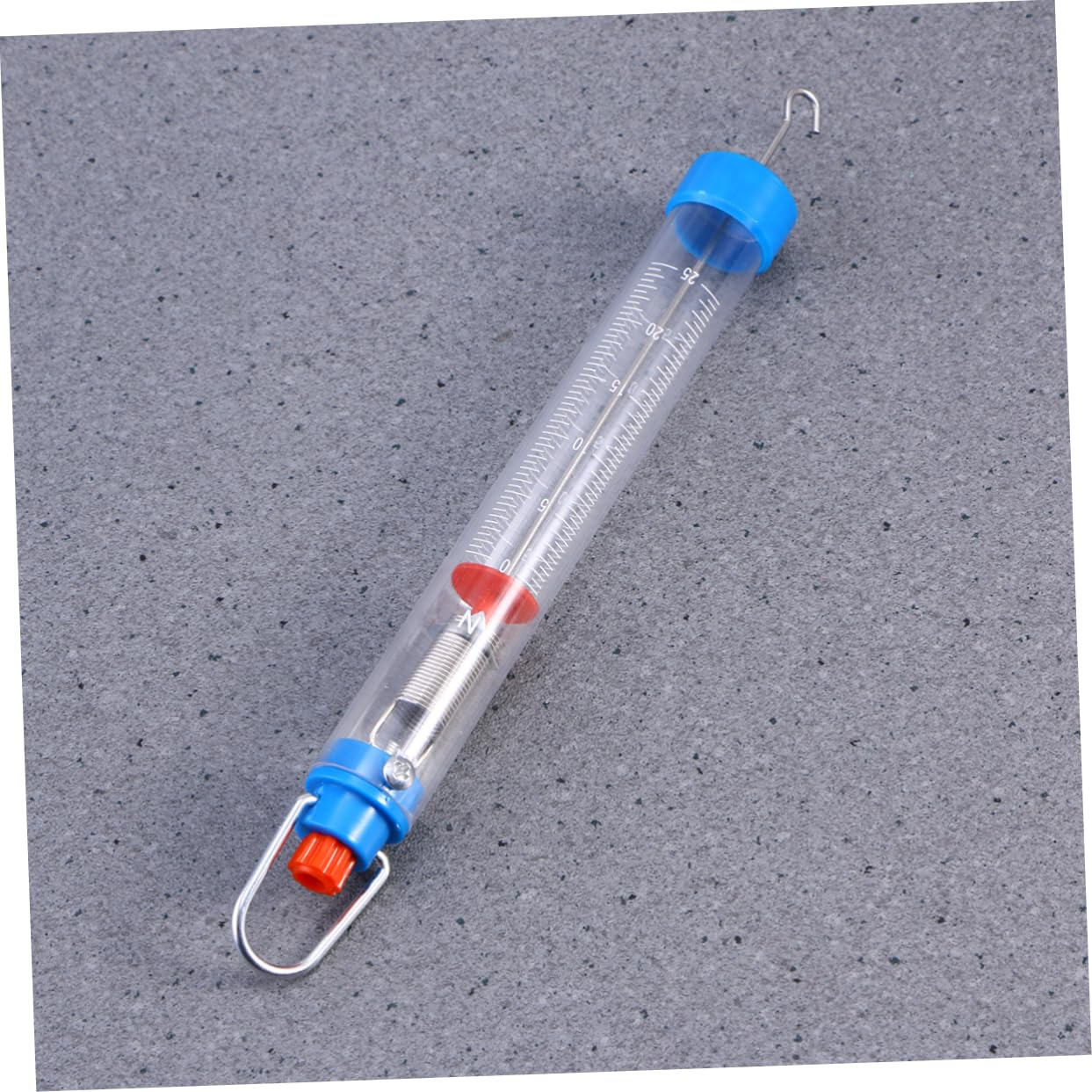 Mobestech Portable Mechanical Spring Balance Cylinder Dynamometer 25N/2500G Hanging Hook for Physics Force Testing and Laboratory Use image number 1