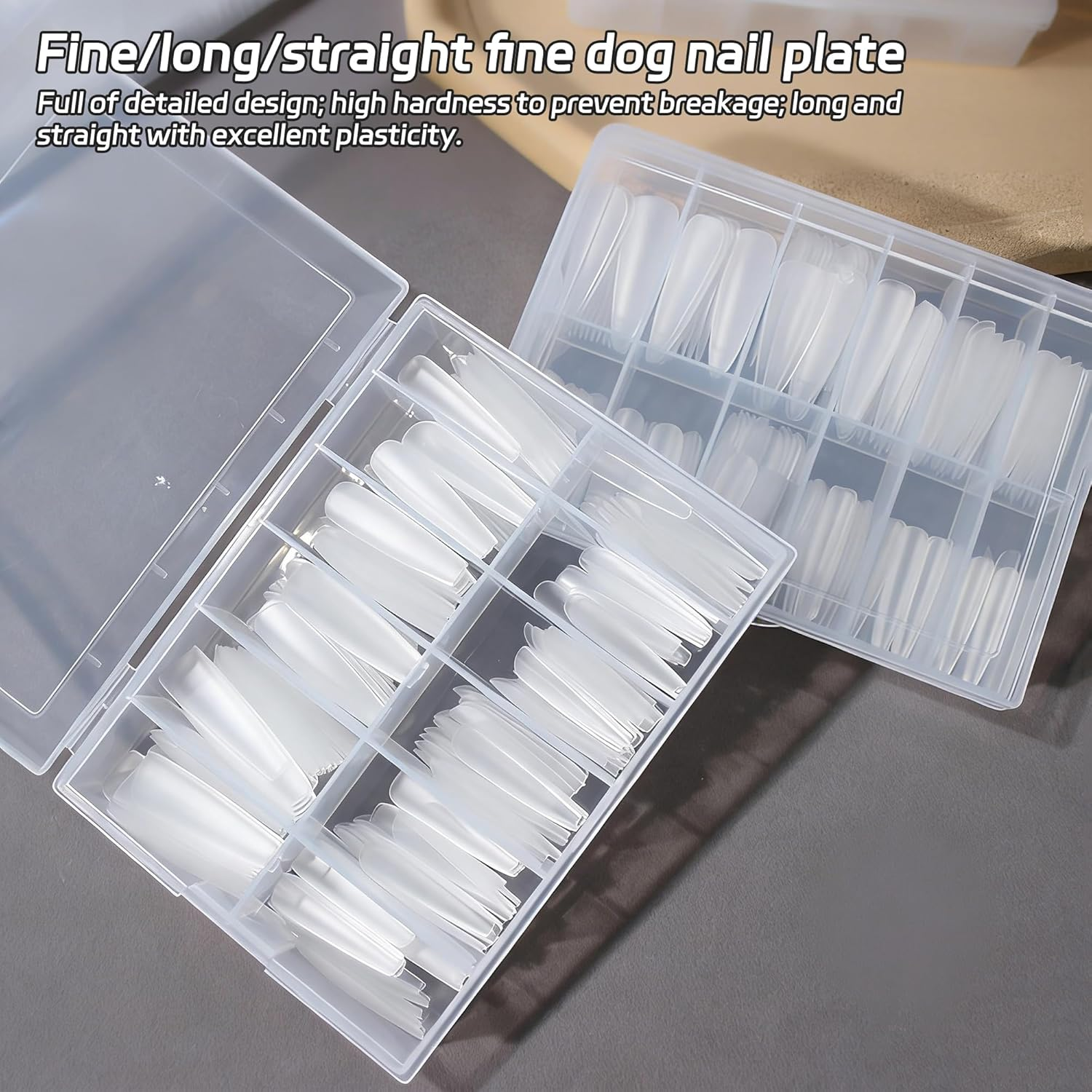 FLYTIN 240 Piece Nail Forms, Professional Acrylic & Gel Nail Extension Form, Sandwich-Structure Fake Nail Mold, Ultra-Thin Seamless, Strong Flexible for Home Salon Beginners Pros (Y) - J image number 2