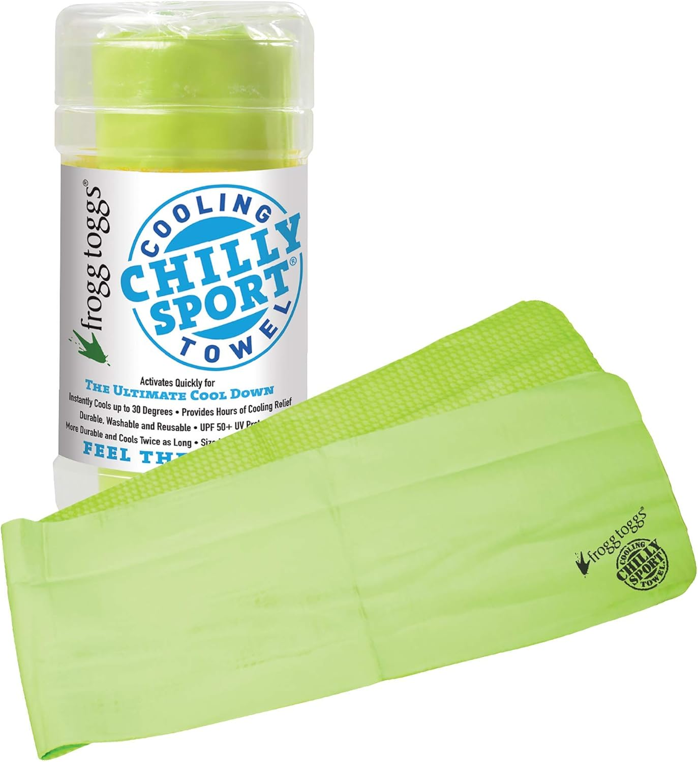 FROGG TOGGS Chilly Sport Cooling Neck & Head Band Towel, Size 33" X 6.5"