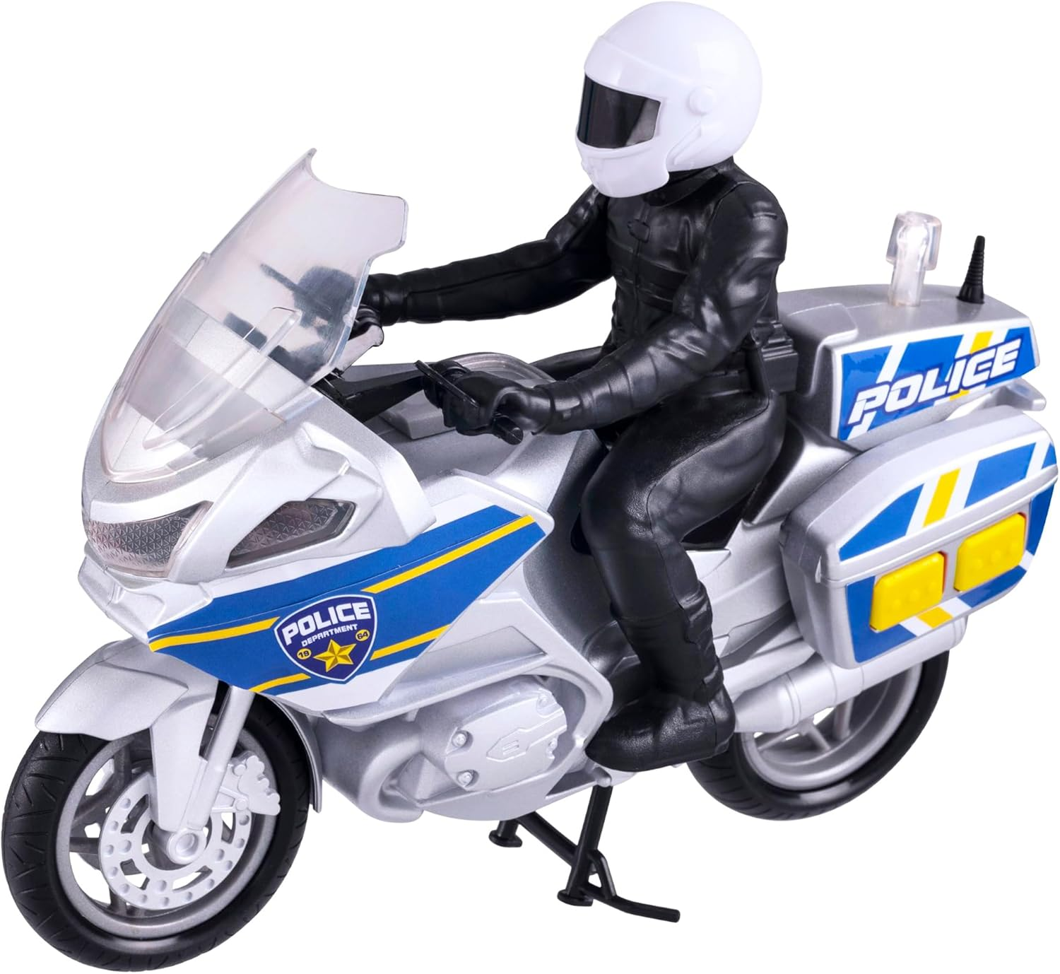 Teamsterz Mighty Machines Medium Police Motorbike with Figure | Light & Sound | Kids' Play Figures & Vehicles Toy Car Set for Ages 3+ image number 6