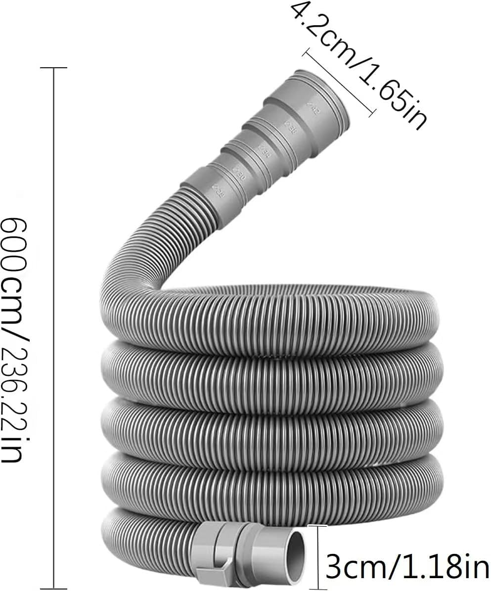 RV Sewer Hose Kit | Caravan Drain Pipe with Adjustable Adapter | Universal Fit for Motorhome, Camper Van, Trailer (6 Meters) image number 4