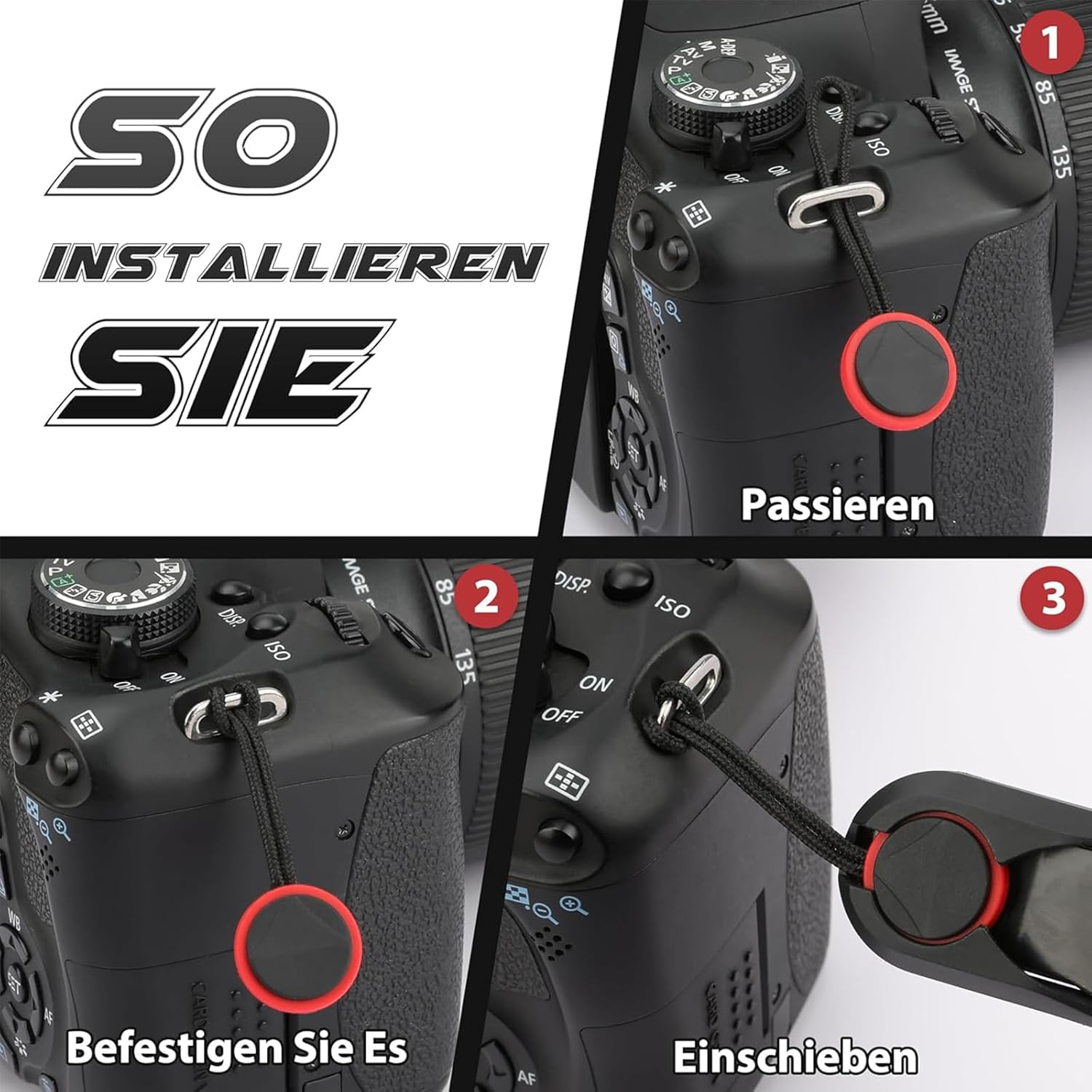 Quick Camera Wrist Strap, Adjustable Camera Quick Release Strap, Multifunctional Bulletproof Wrist Strap, Soft Camera Strap for DSLR Action, Compatible with Many Camera Models image number 1