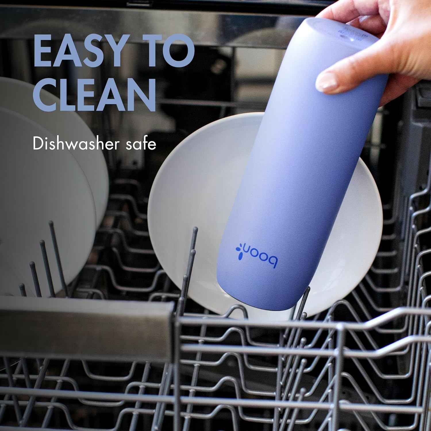 Boon FROSH Stainless Steel Portable Milk Chiller - Blue - Keeps Breast Milk Cold for up to 17 Hours* - Purple image number 6